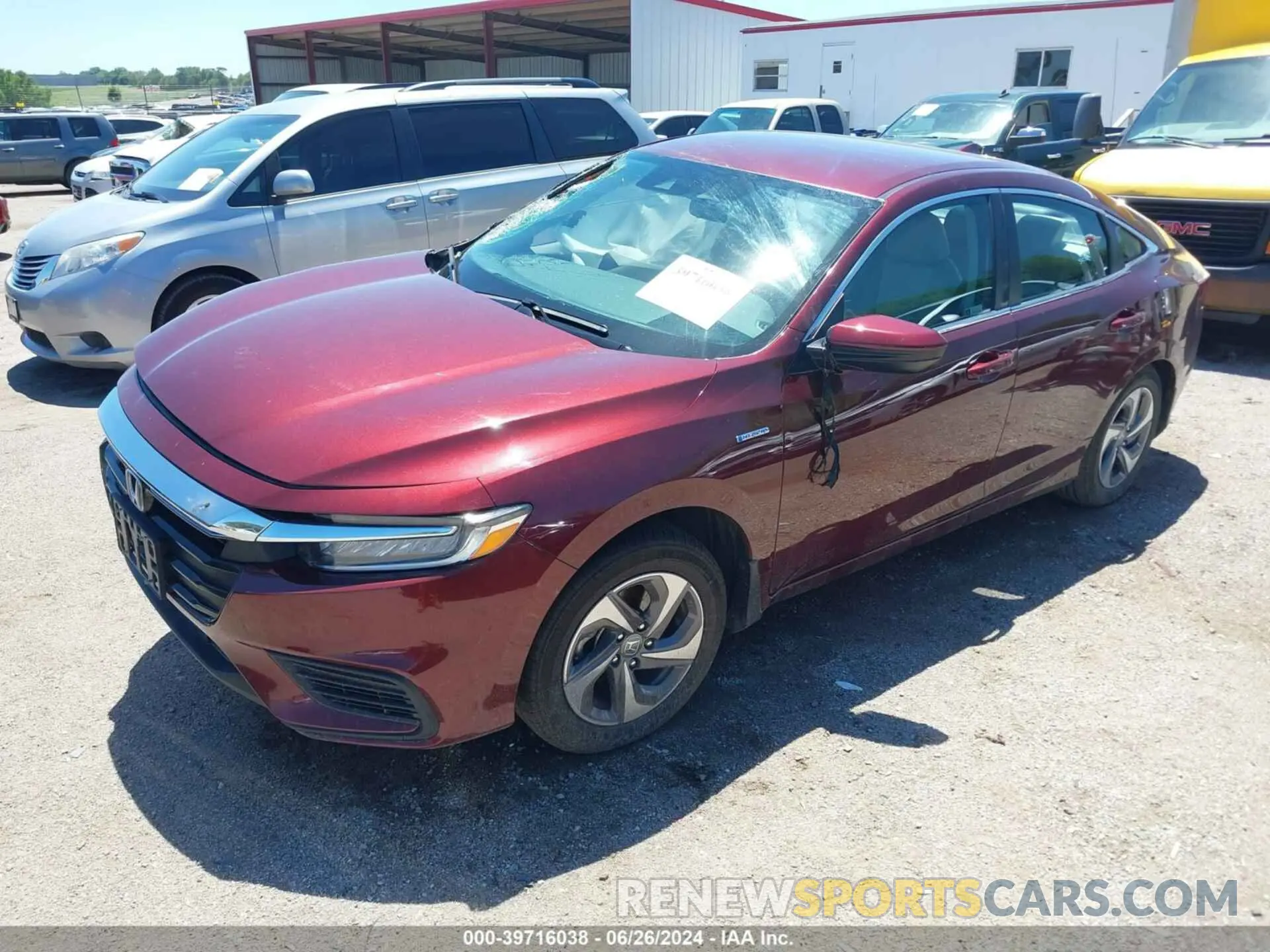2 Фотография поврежденного автомобиля 19XZE4F12KE017411 HONDA INSIGHT 2019