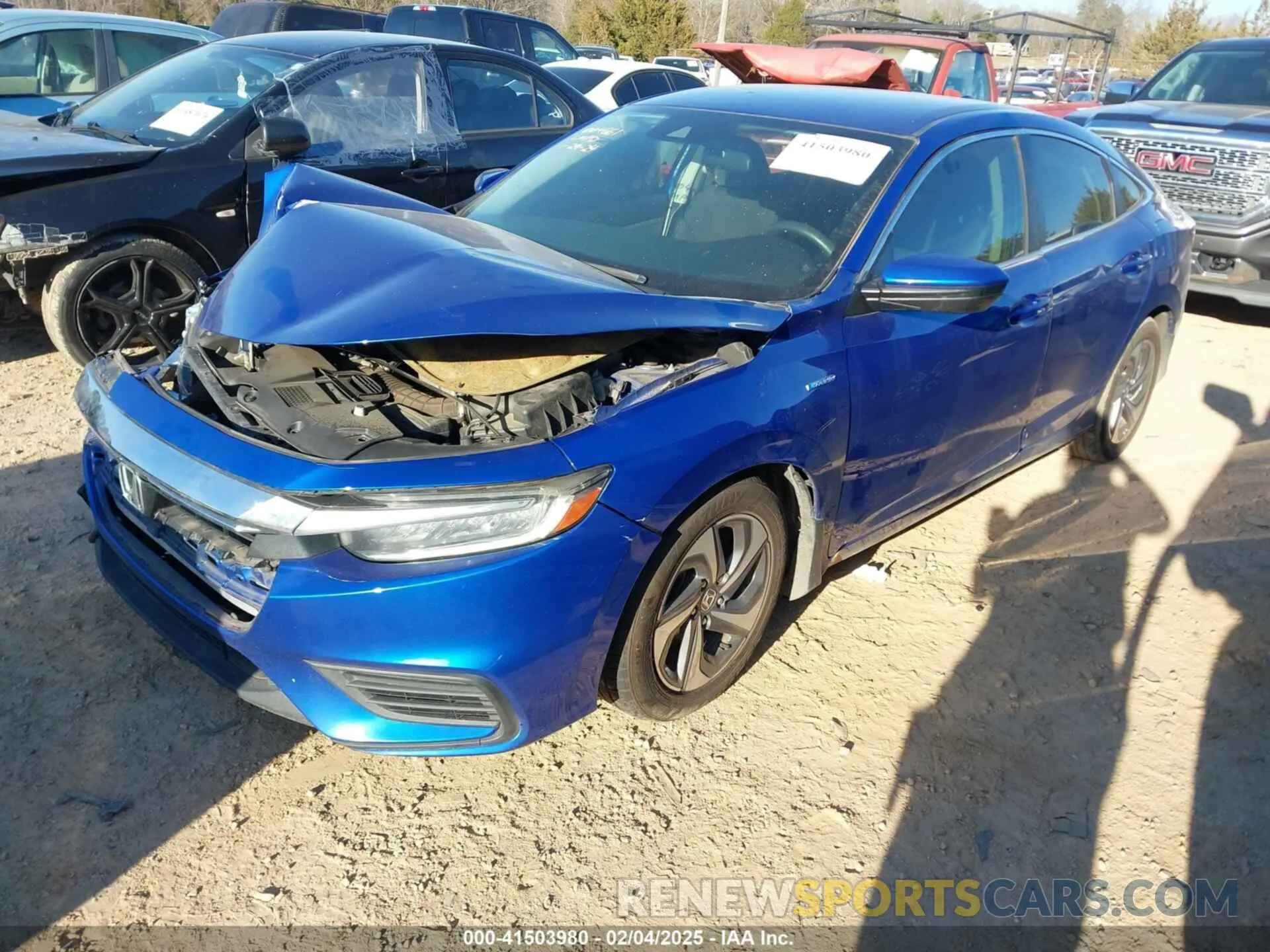 2 Photograph of a damaged car 19XZE4F14KE004661 HONDA INSIGHT 2019