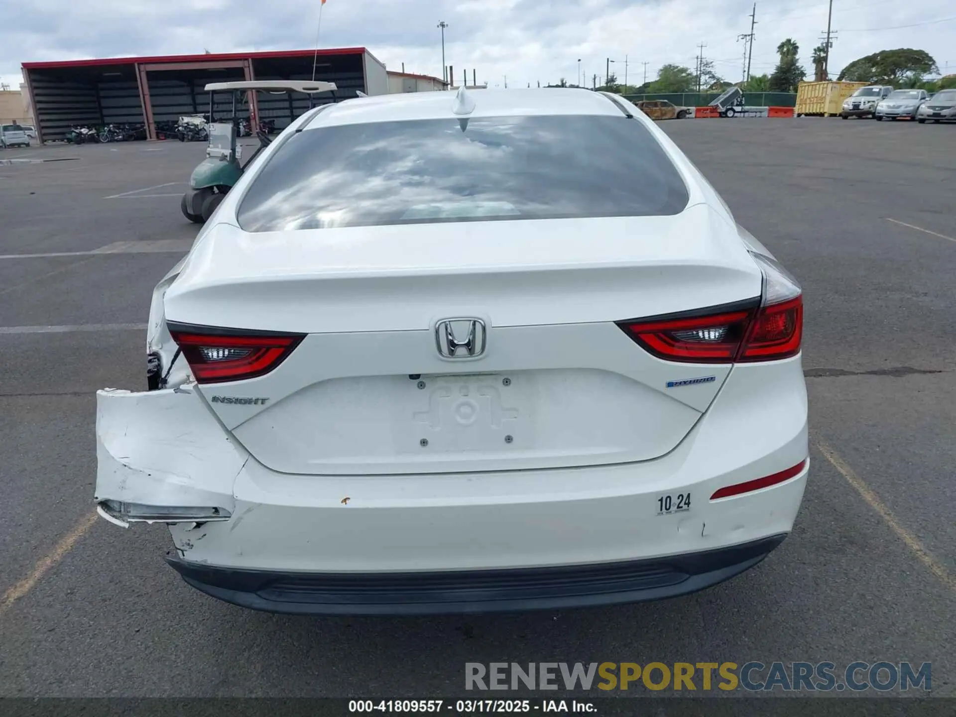 16 Photograph of a damaged car 19XZE4F50KE005082 HONDA INSIGHT 2019