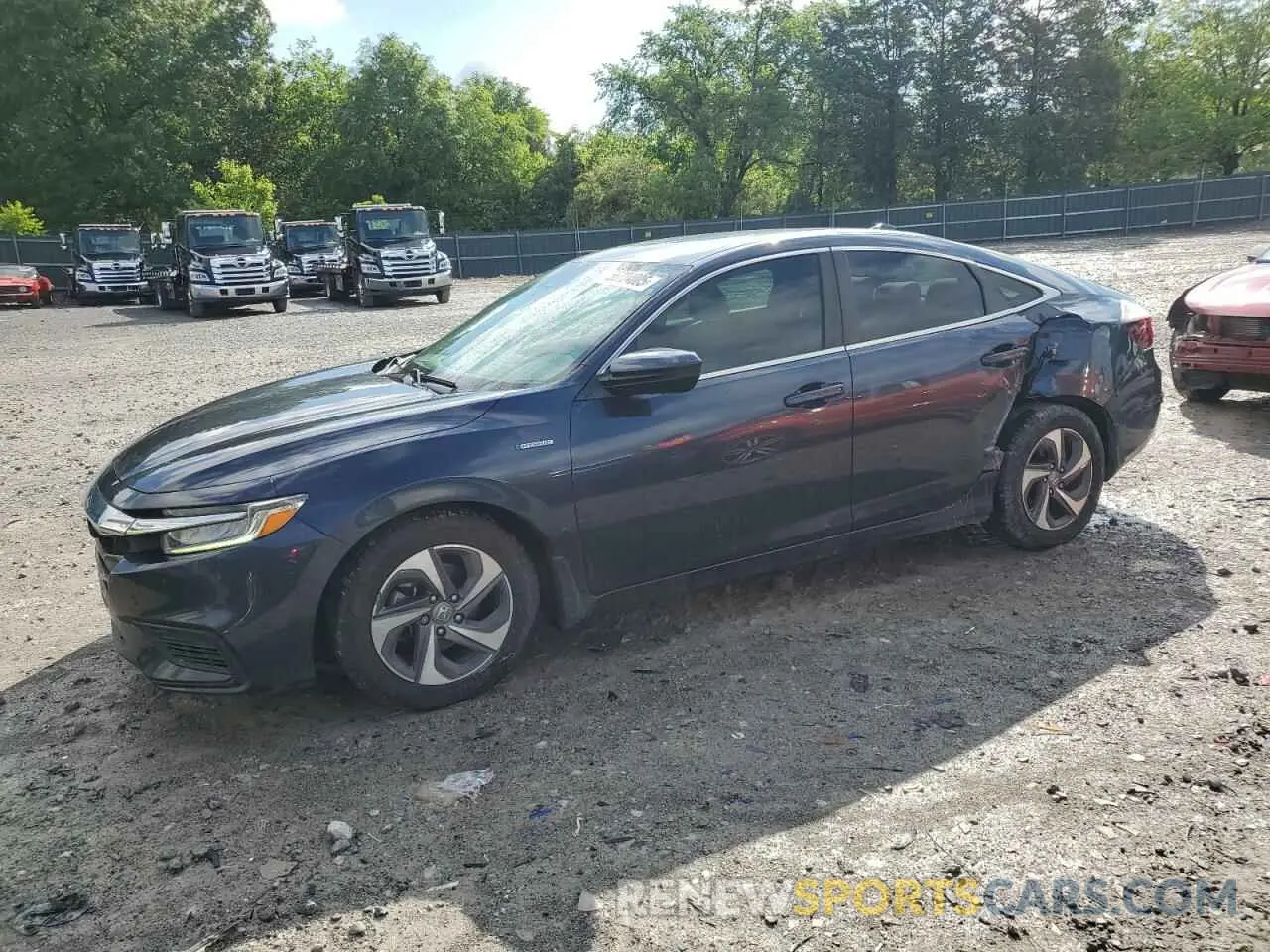 1 Photograph of a damaged car 19XZE4F52KE024751 HONDA INSIGHT 2019