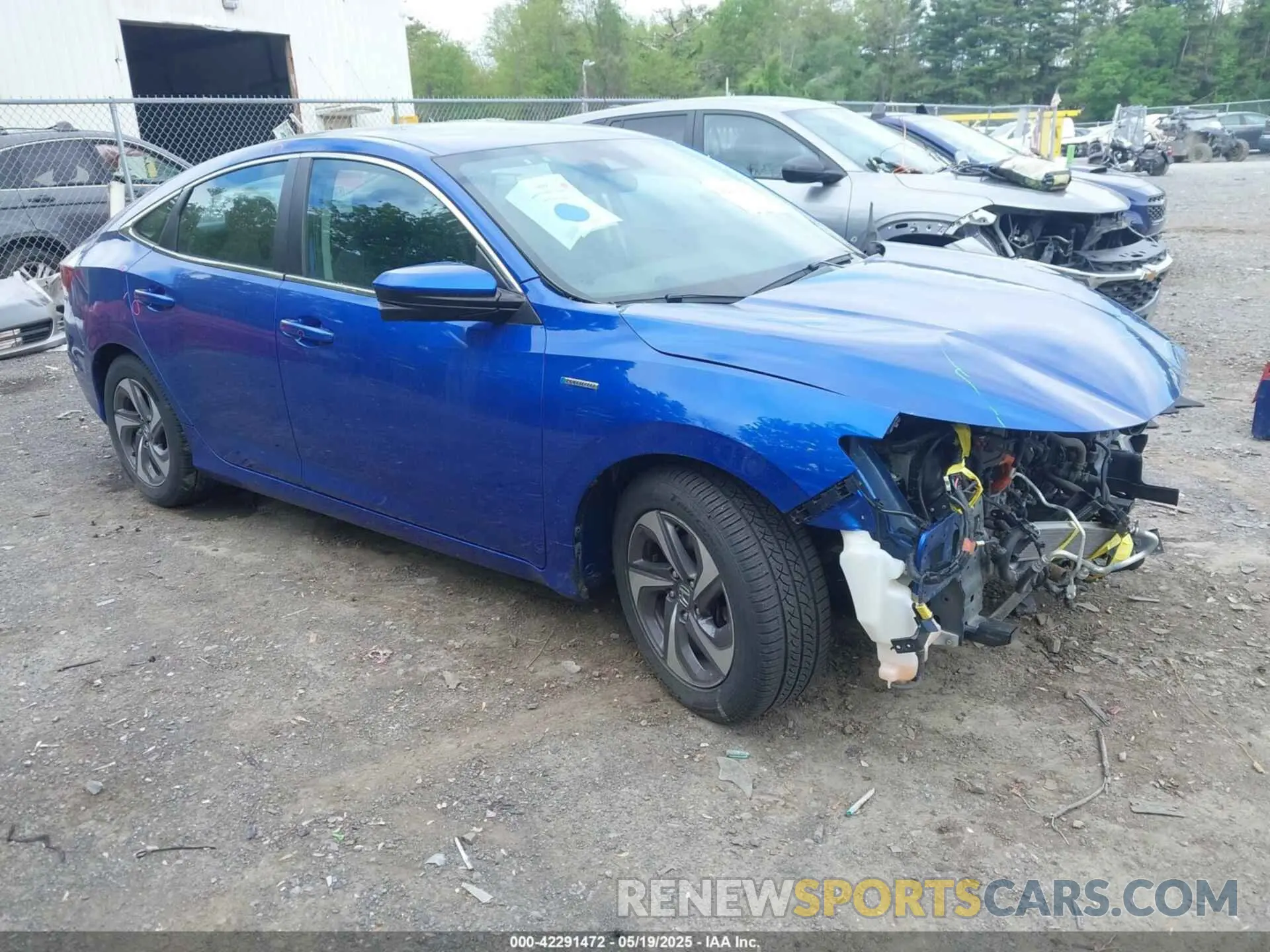1 Photograph of a damaged car 19XZE4F55KE022055 HONDA INSIGHT 2019