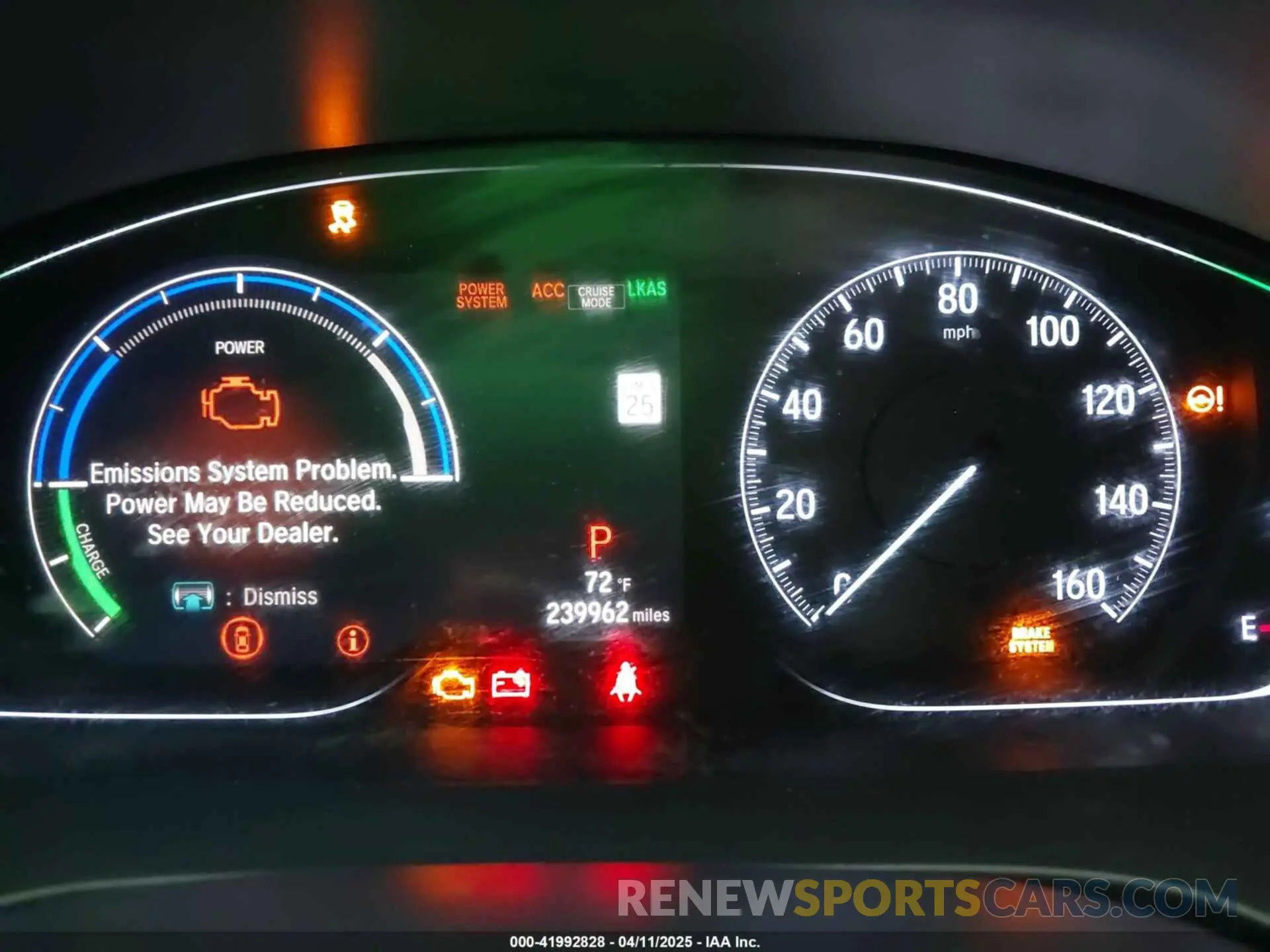 15 Photograph of a damaged car 19XZE4F56KE021402 HONDA INSIGHT 2019