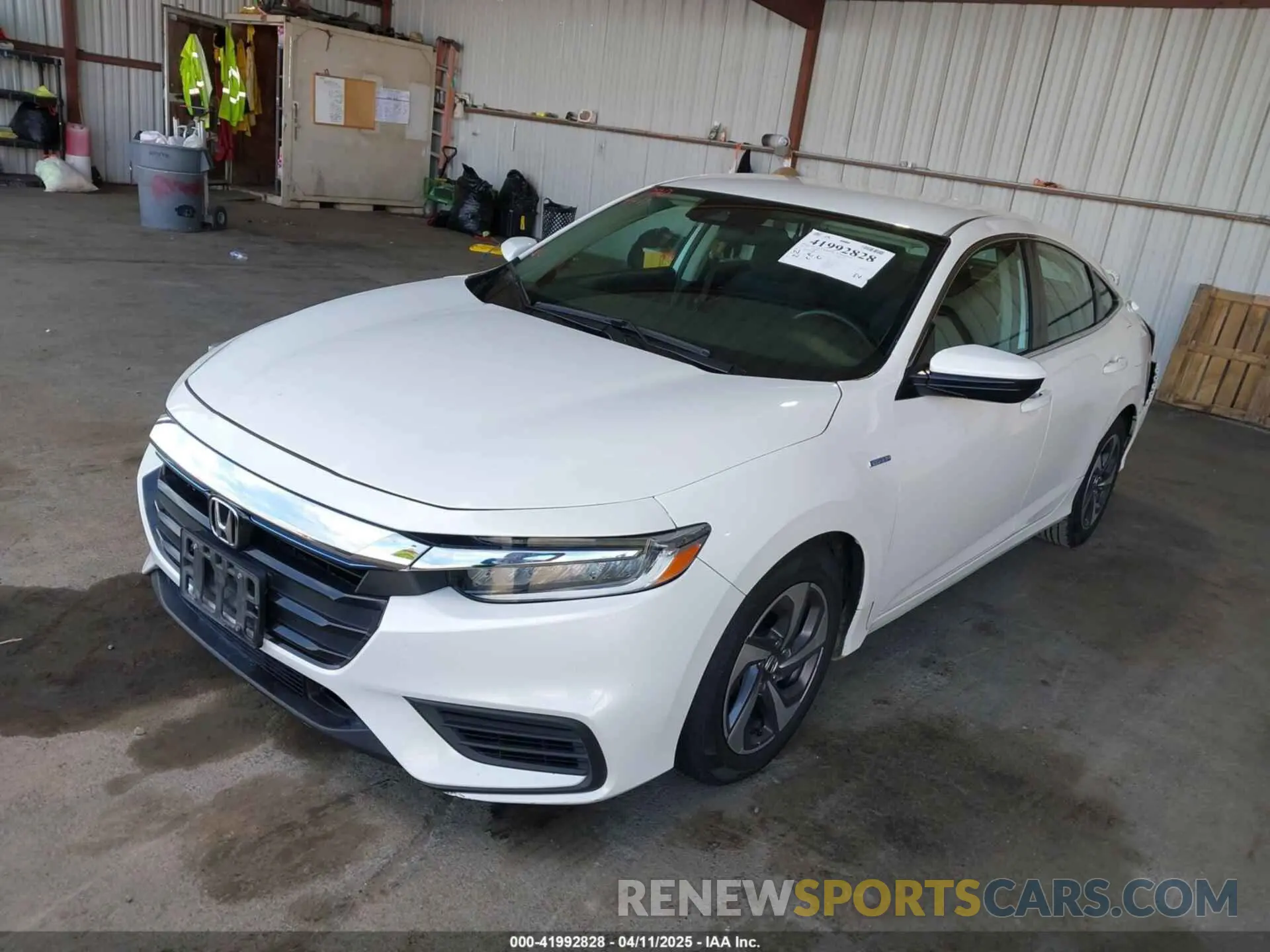 2 Photograph of a damaged car 19XZE4F56KE021402 HONDA INSIGHT 2019