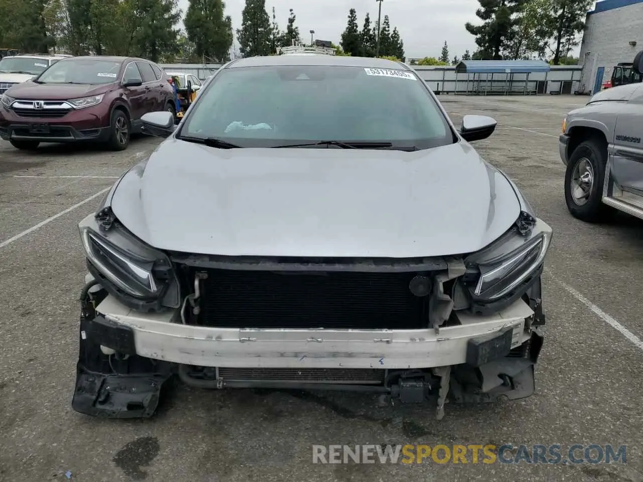 5 Photograph of a damaged car 19XZE4F56KE030293 HONDA INSIGHT 2019