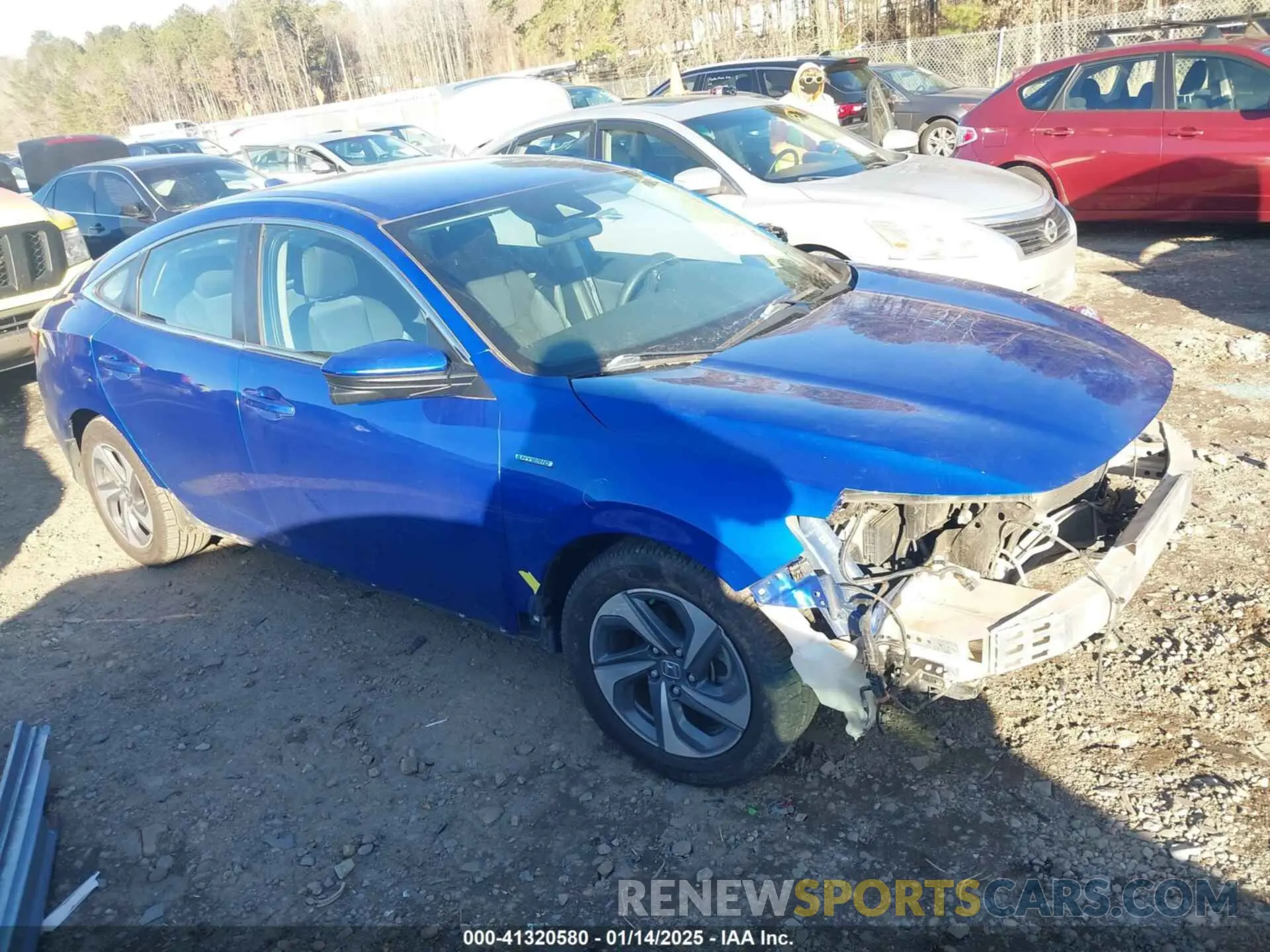 1 Photograph of a damaged car 19XZE4F59KE007669 HONDA INSIGHT 2019