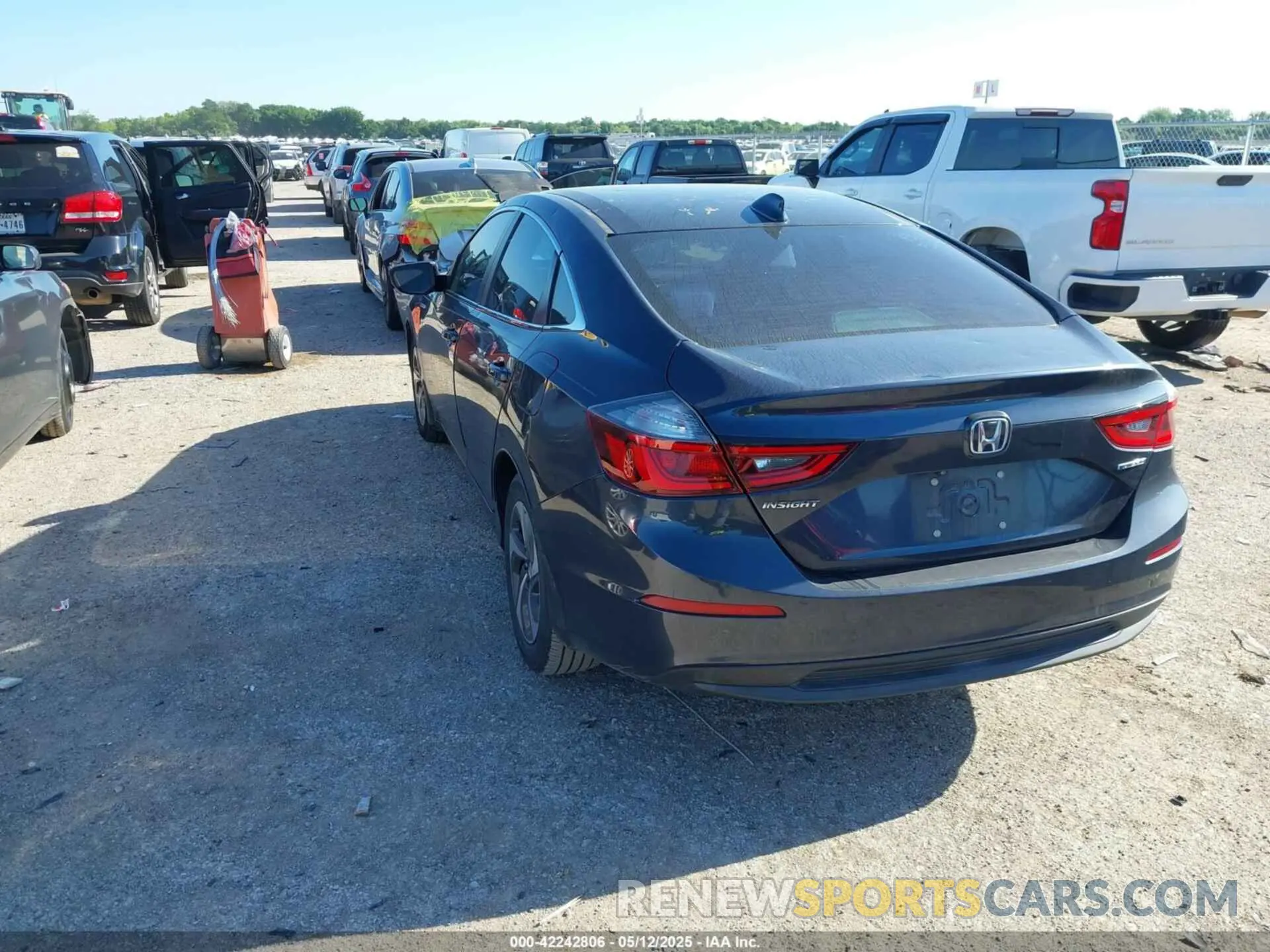 3 Фотография поврежденного автомобиля 19XZE4F5XKE034153 HONDA INSIGHT 2019