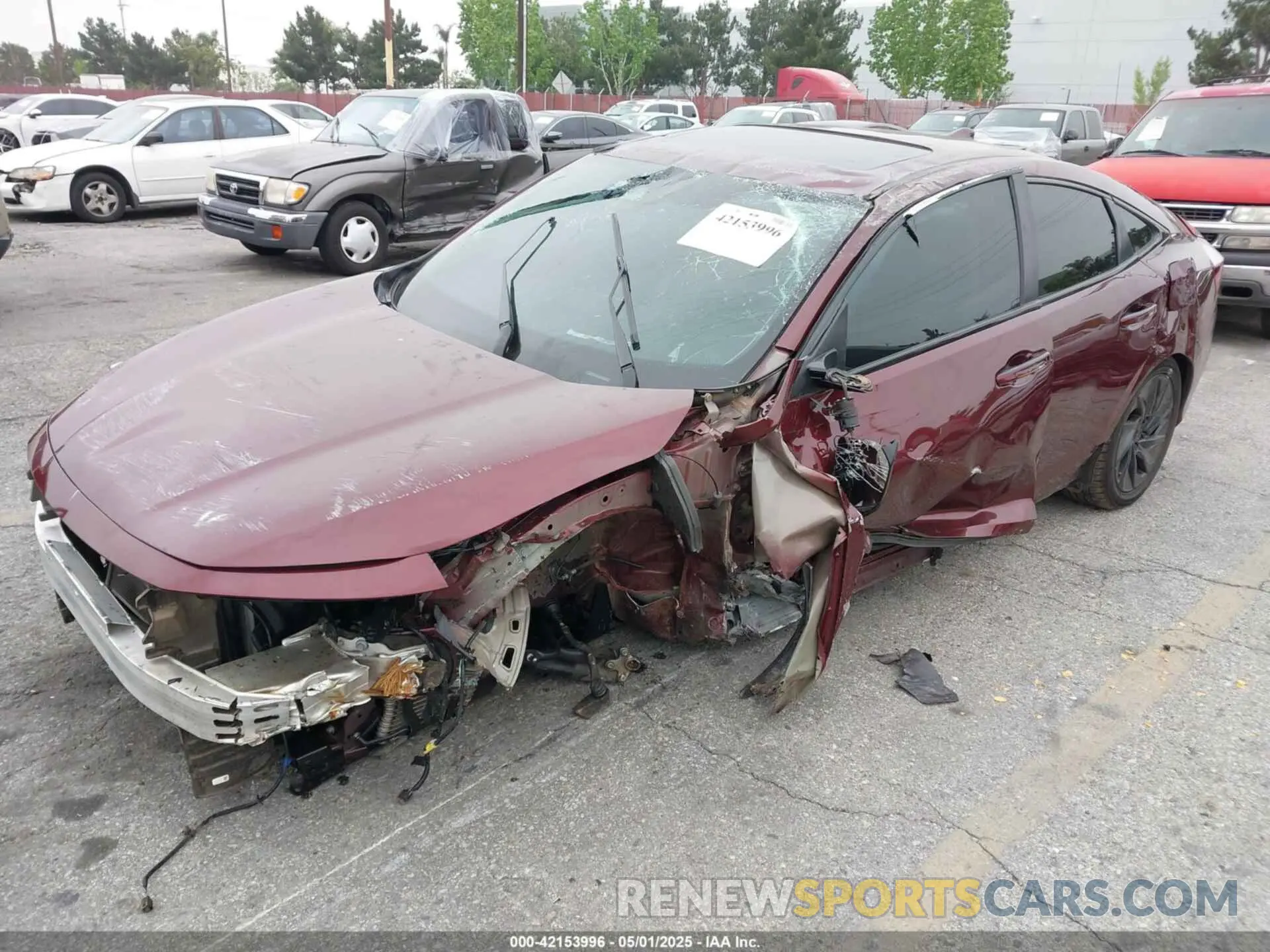 2 Photograph of a damaged car 19XZE4F93KE007802 HONDA INSIGHT 2019