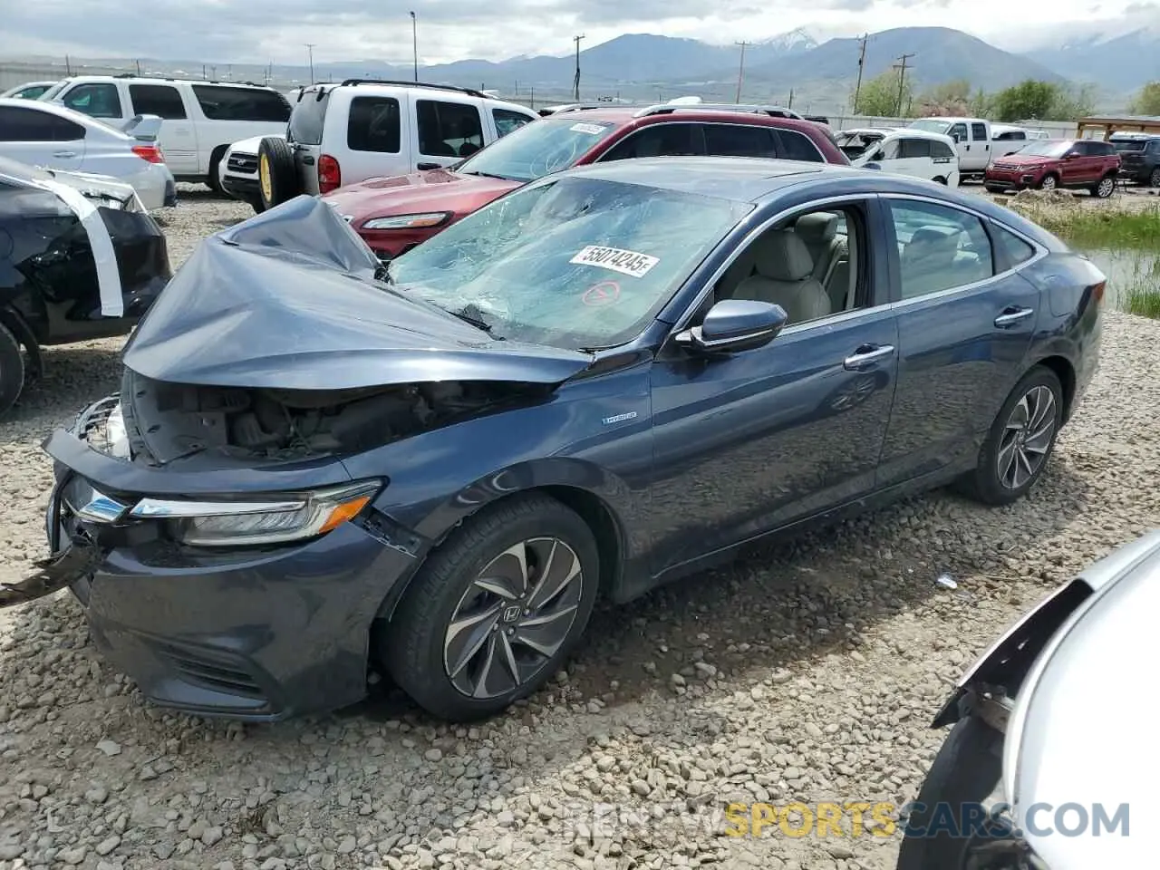 1 Photograph of a damaged car 19XZE4F93KE023398 HONDA INSIGHT 2019