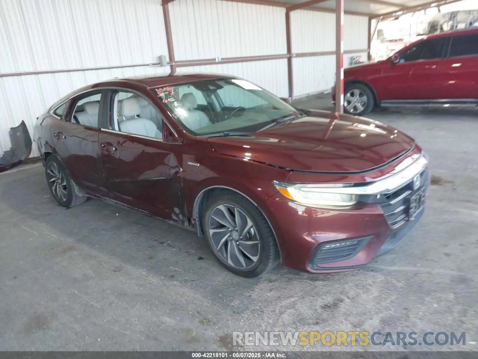 1 Фотография поврежденного автомобиля 19XZE4F94KE014483 HONDA INSIGHT 2019