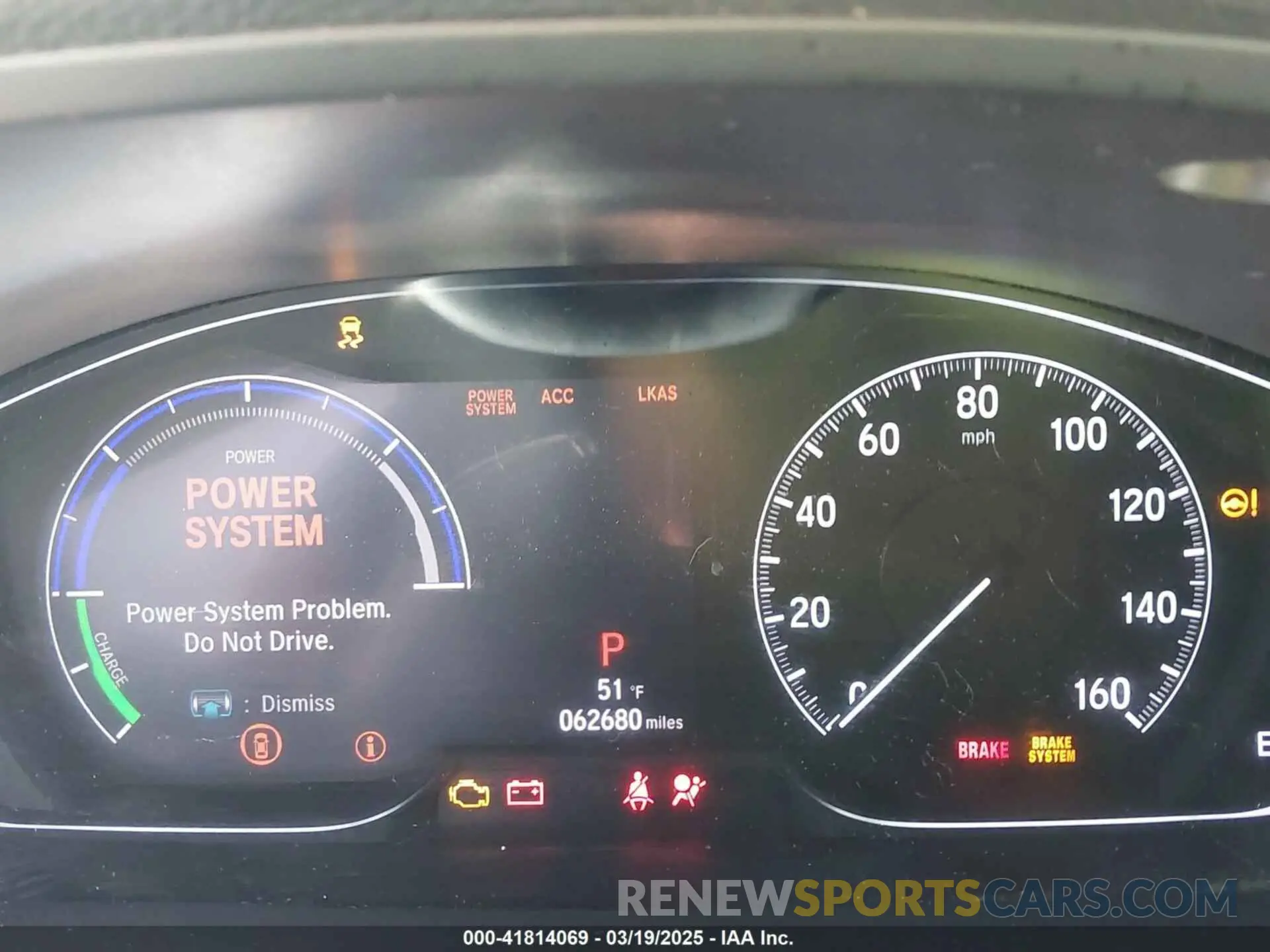7 Фотография поврежденного автомобиля 19XZE4F95KE020308 HONDA INSIGHT 2019