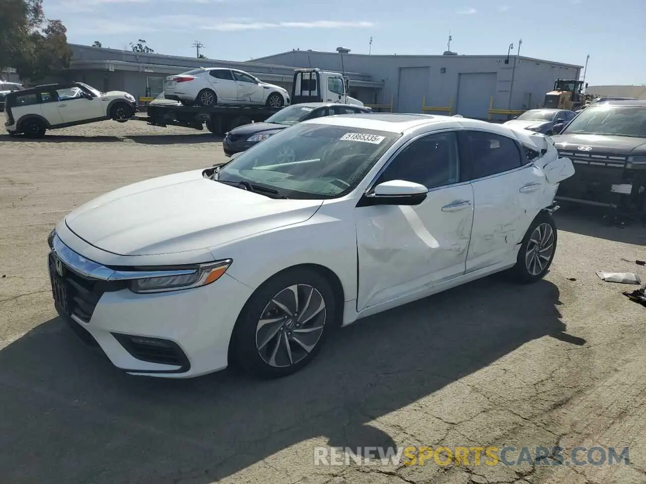 1 Photograph of a damaged car 19XZE4F97KE020228 HONDA INSIGHT 2019