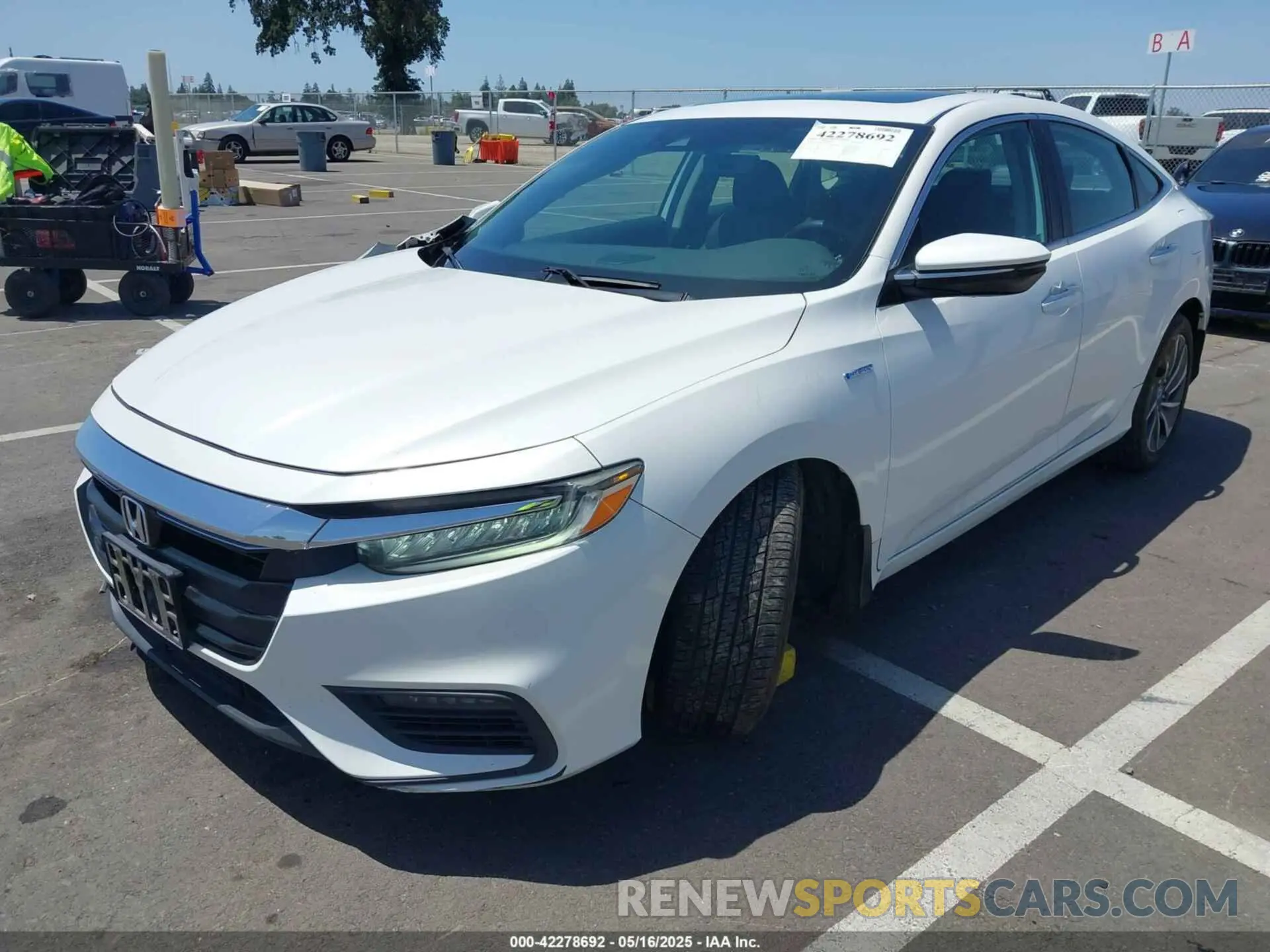 2 Photograph of a damaged car 19XZE4F99KE027245 HONDA INSIGHT 2019