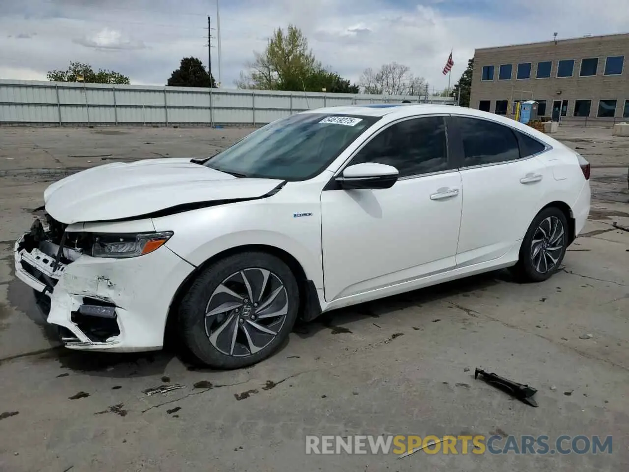1 Photograph of a damaged car 19XZE4F9XKE007764 HONDA INSIGHT 2019