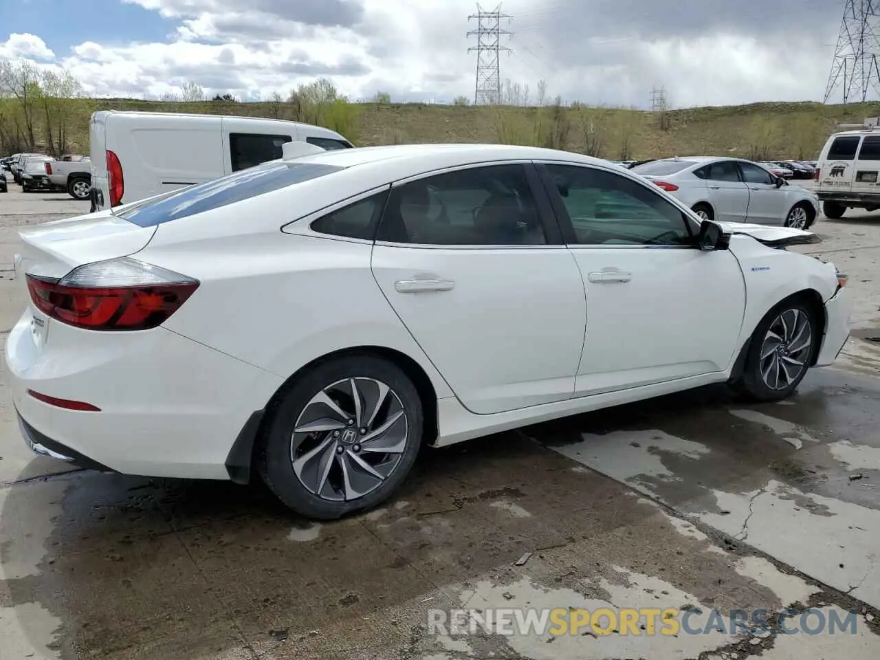 3 Photograph of a damaged car 19XZE4F9XKE007764 HONDA INSIGHT 2019