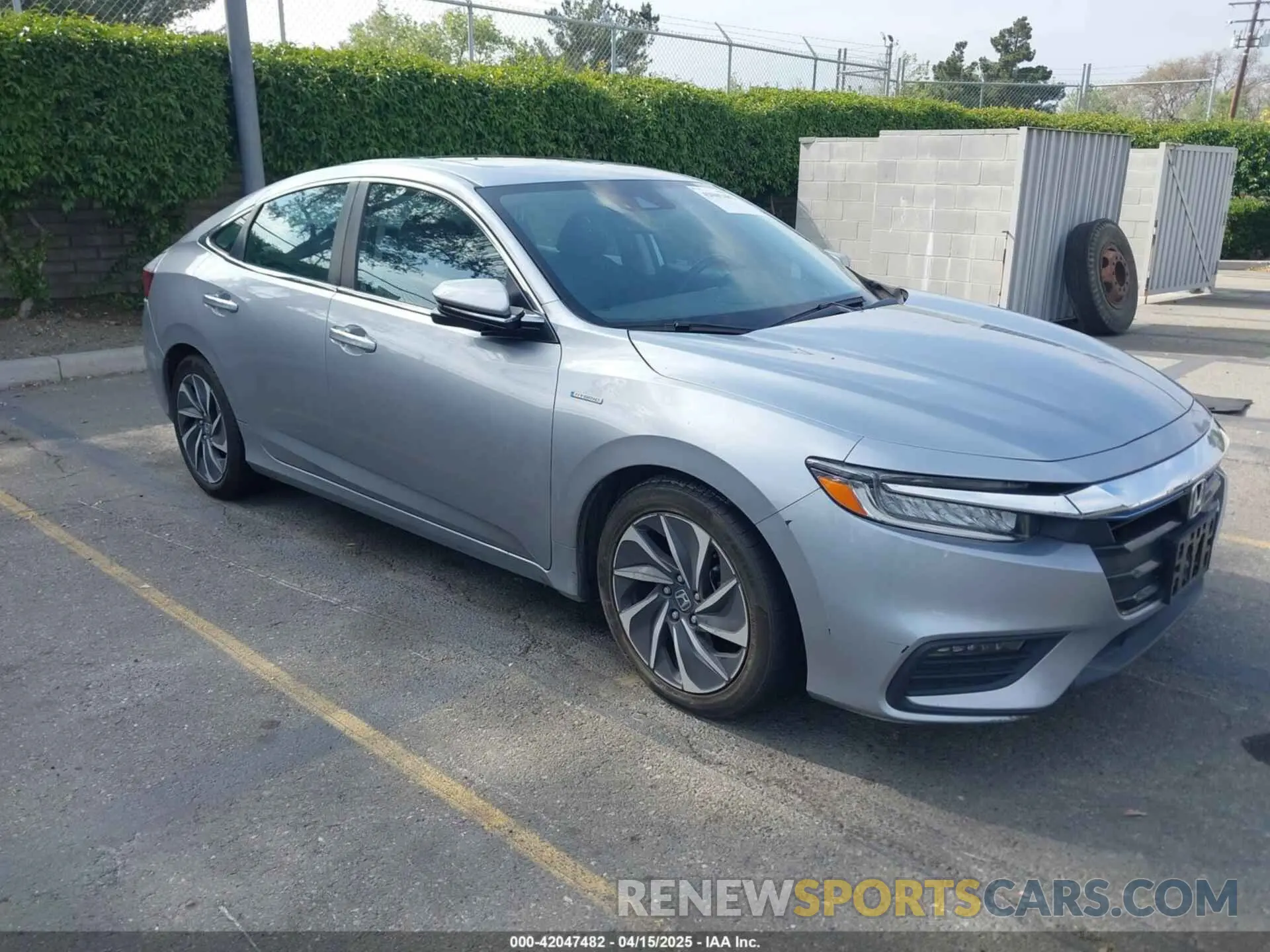 1 Photograph of a damaged car 19XZE4F9XKE016402 HONDA INSIGHT 2019