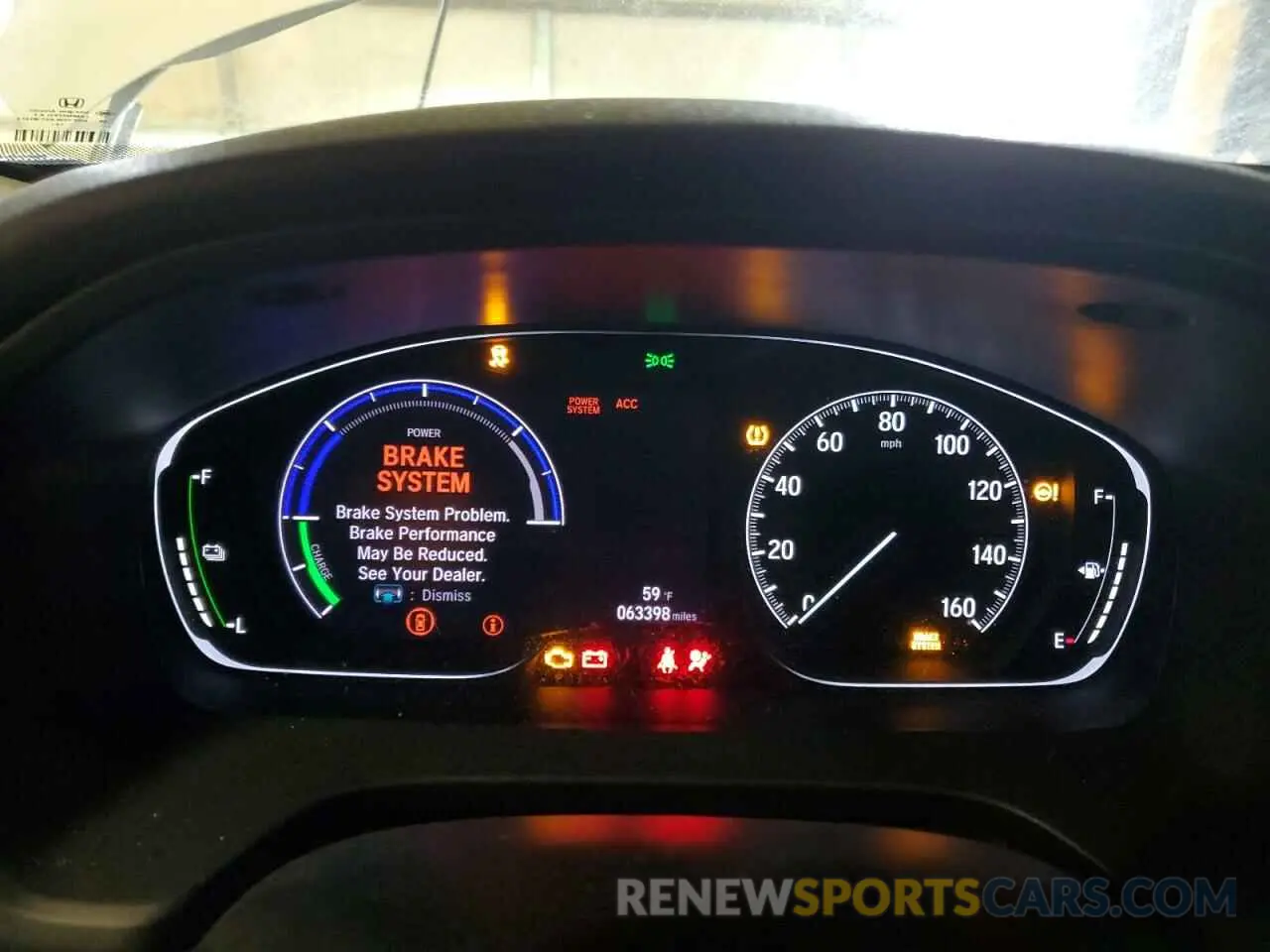 9 Фотография поврежденного автомобиля 19XZE4F51LE009935 HONDA INSIGHT 2020