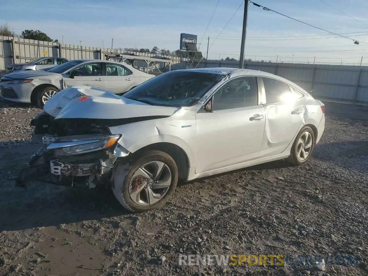 1 Photograph of a damaged car 19XZE4F53LE009595 HONDA INSIGHT 2020