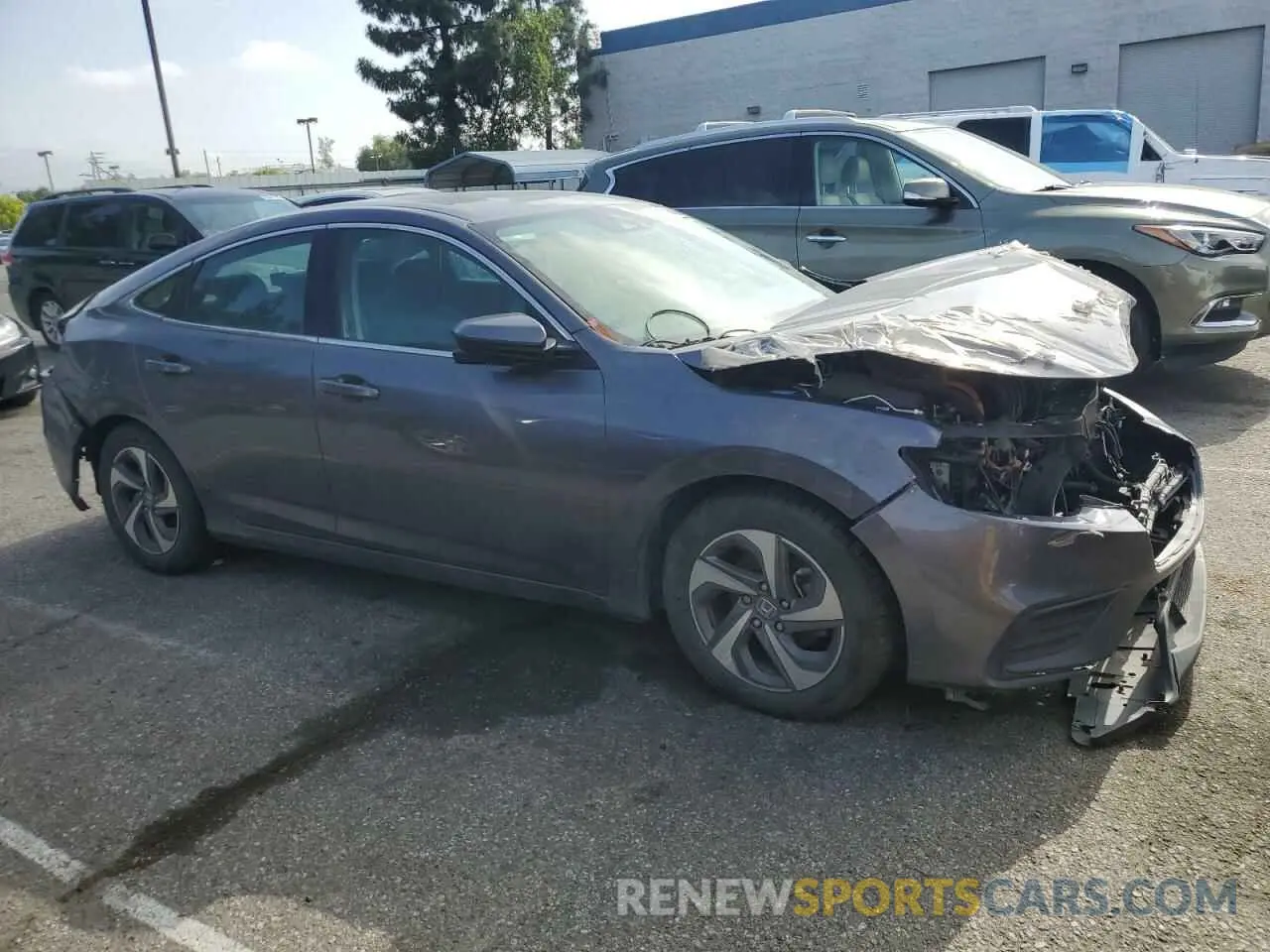 4 Фотография поврежденного автомобиля 19XZE4F54LE007306 HONDA INSIGHT 2020