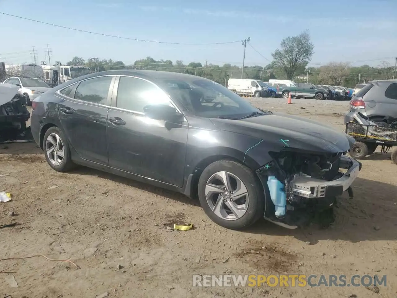 4 Фотография поврежденного автомобиля 19XZE4F58LE011830 HONDA INSIGHT 2020