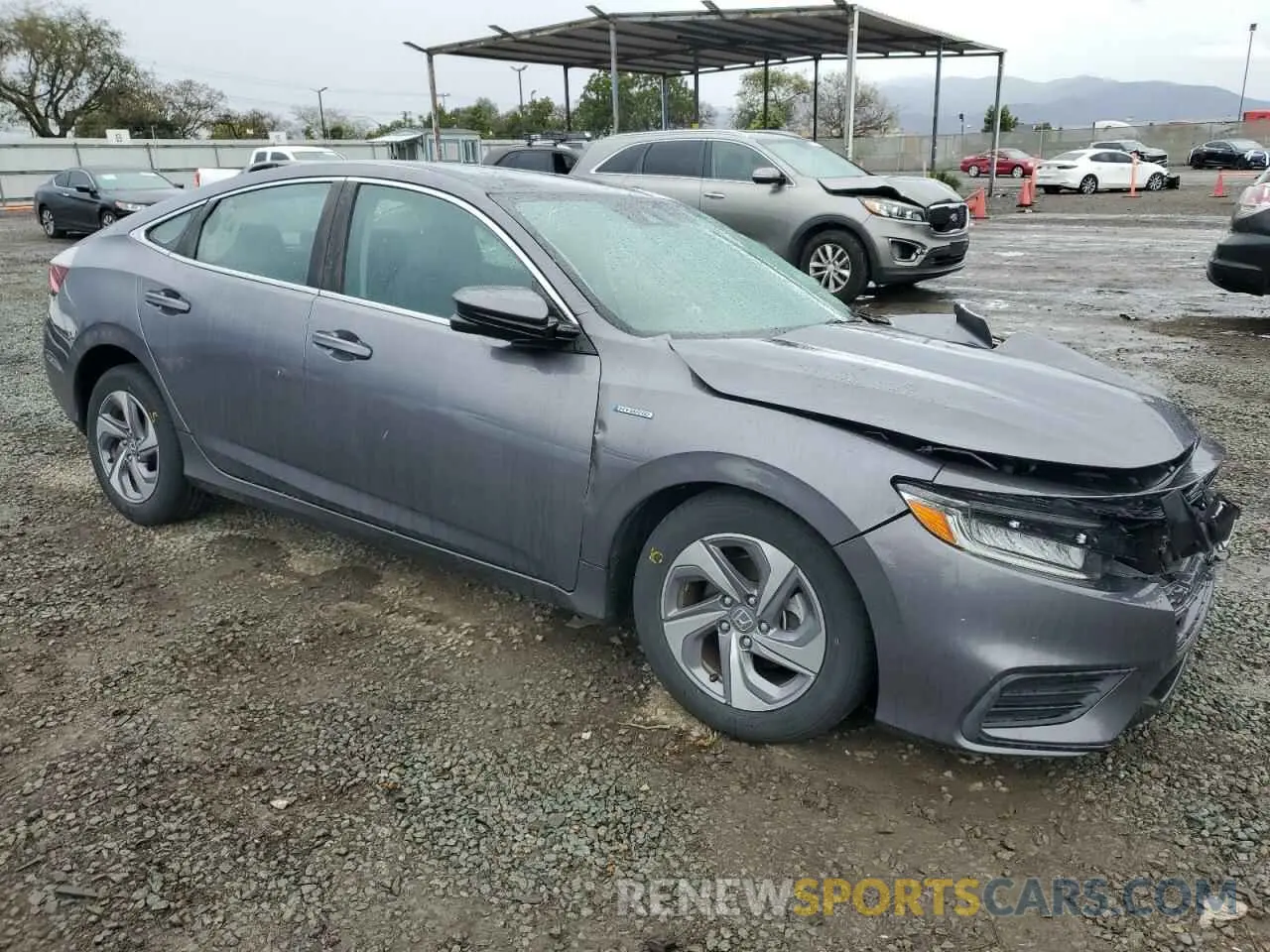 4 Фотография поврежденного автомобиля 19XZE4F5XLE002403 HONDA INSIGHT 2020