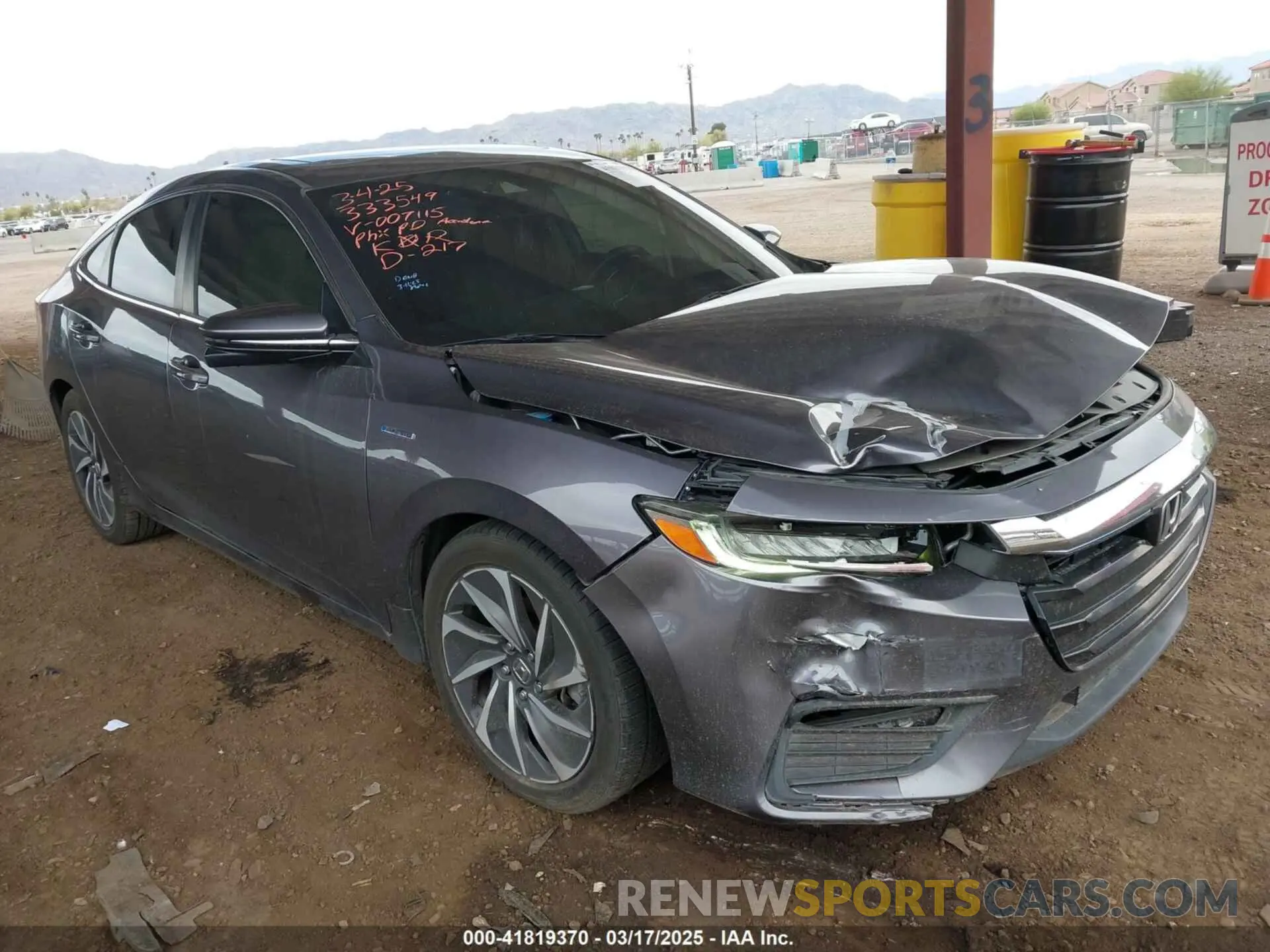 6 Photograph of a damaged car 19XZE4F94LE007115 HONDA INSIGHT 2020