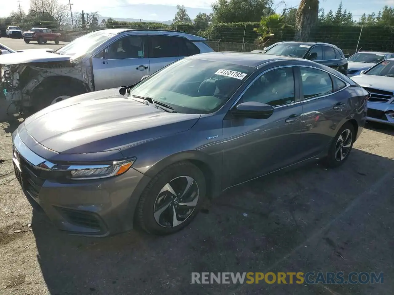 1 Photograph of a damaged car 19XZE4F50ME011306 HONDA INSIGHT 2021