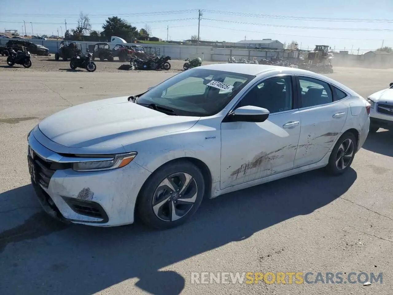 1 Photograph of a damaged car 19XZE4F53ME005256 HONDA INSIGHT 2021