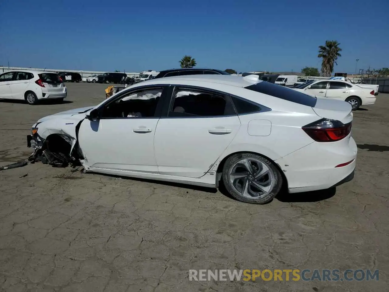 2 Фотография поврежденного автомобиля 19XZE4F55ME007350 HONDA INSIGHT 2021