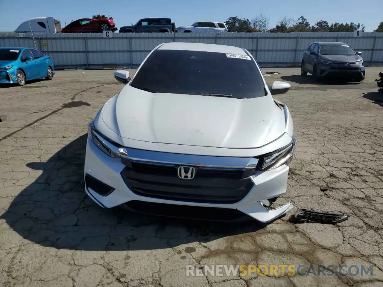 5 Фотография поврежденного автомобиля 19XZE4F55ME007350 HONDA INSIGHT 2021