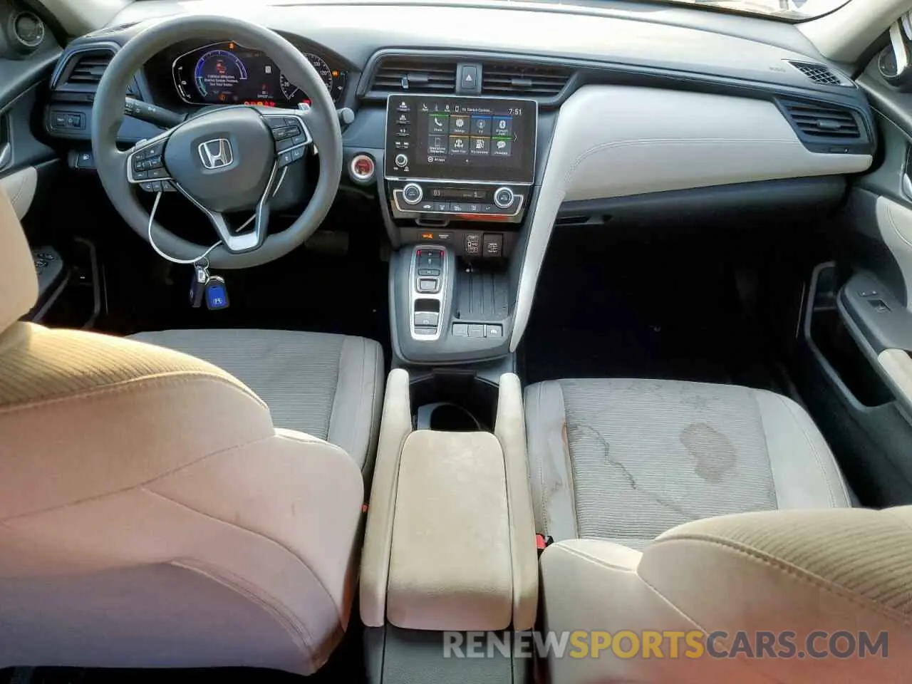 8 Фотография поврежденного автомобиля 19XZE4F58ME003664 HONDA INSIGHT 2021