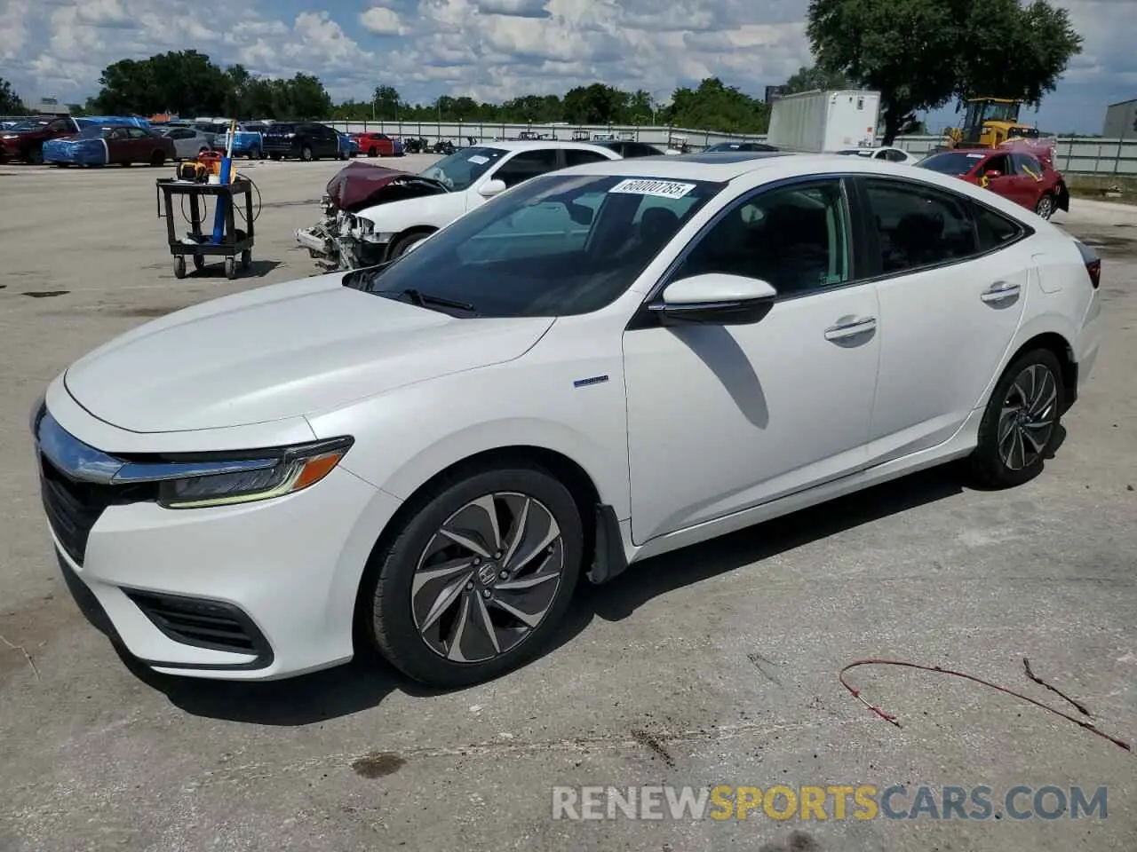 1 Photograph of a damaged car 19XZE4F9XME004060 HONDA INSIGHT 2021