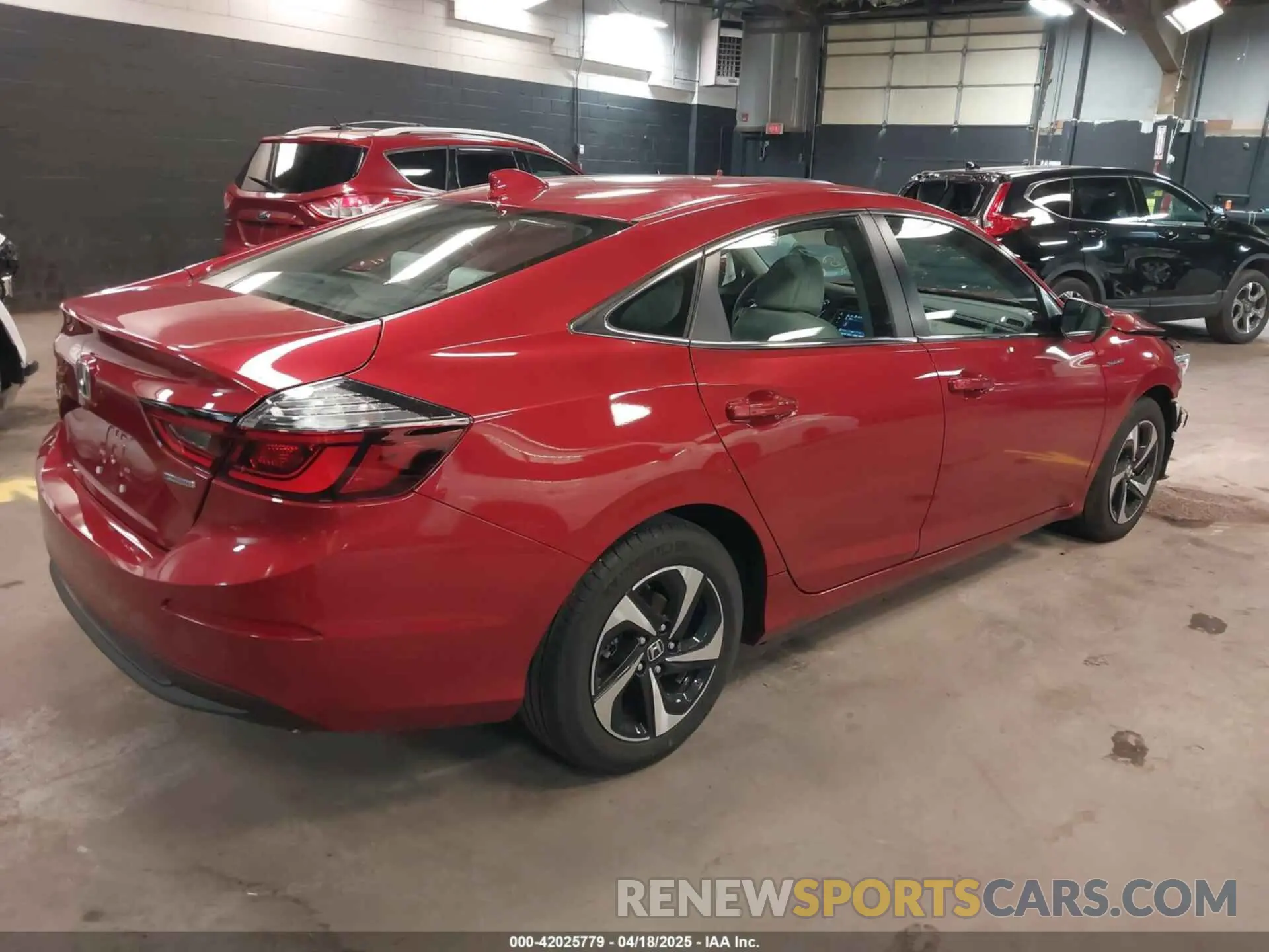 4 Фотография поврежденного автомобиля 19XZE4F50NE006513 HONDA INSIGHT 2022