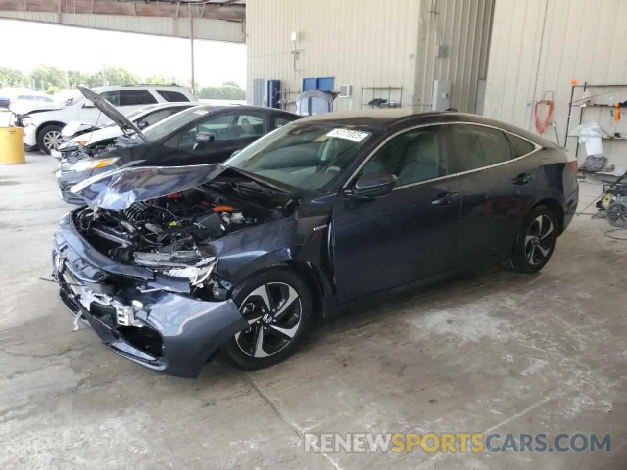 1 Photograph of a damaged car 19XZE4F50NE016460 HONDA INSIGHT 2022