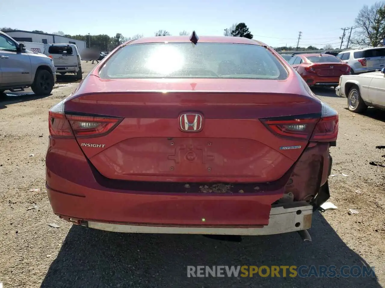 6 Photograph of a damaged car 19XZE4F51NE007136 HONDA INSIGHT 2022