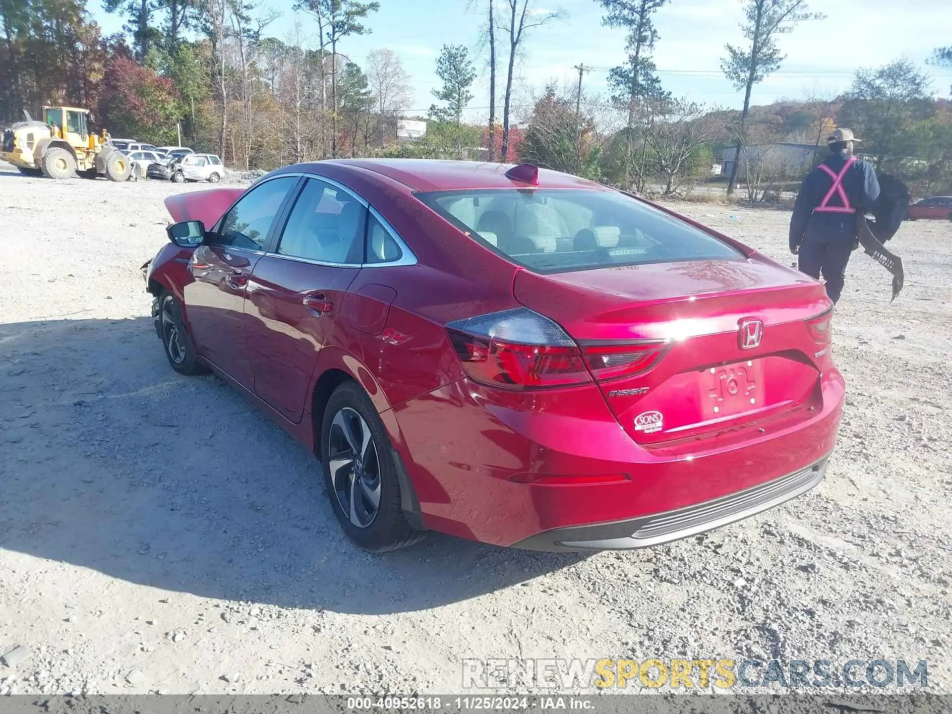 3 Photograph of a damaged car 19XZE4F51NE016080 HONDA INSIGHT 2022