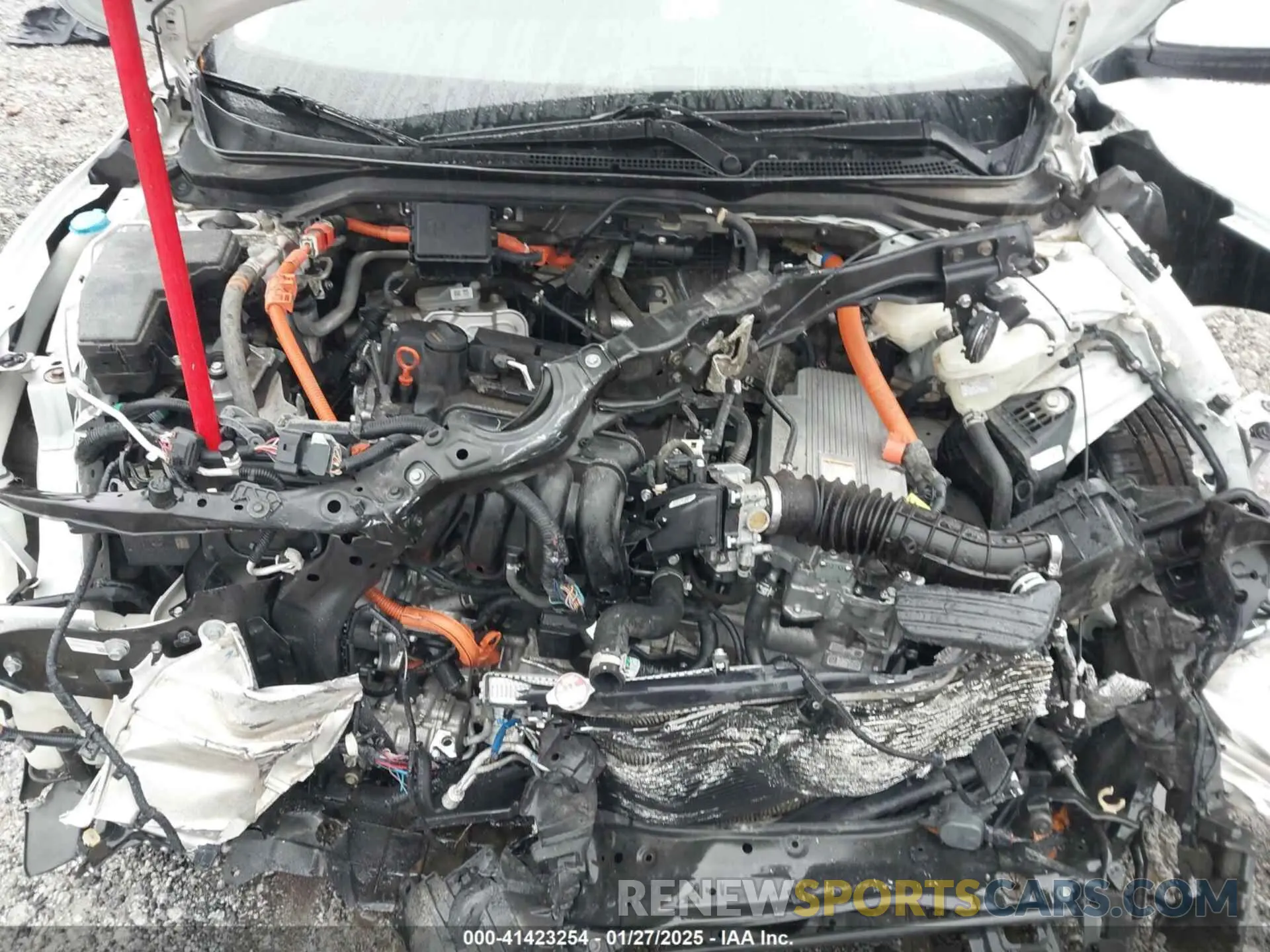 10 Фотография поврежденного автомобиля 19XZE4F52NE002561 HONDA INSIGHT 2022