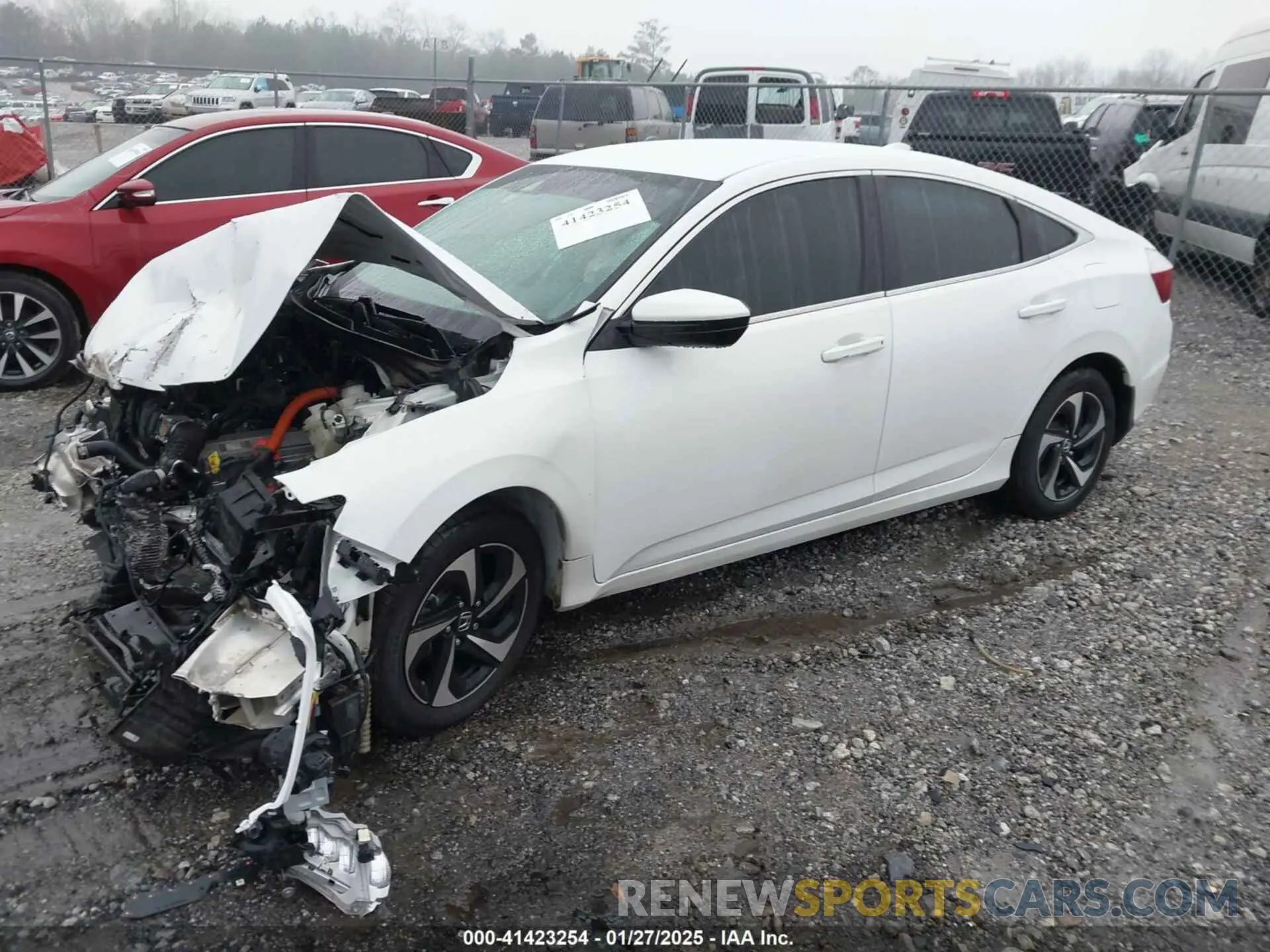 2 Фотография поврежденного автомобиля 19XZE4F52NE002561 HONDA INSIGHT 2022