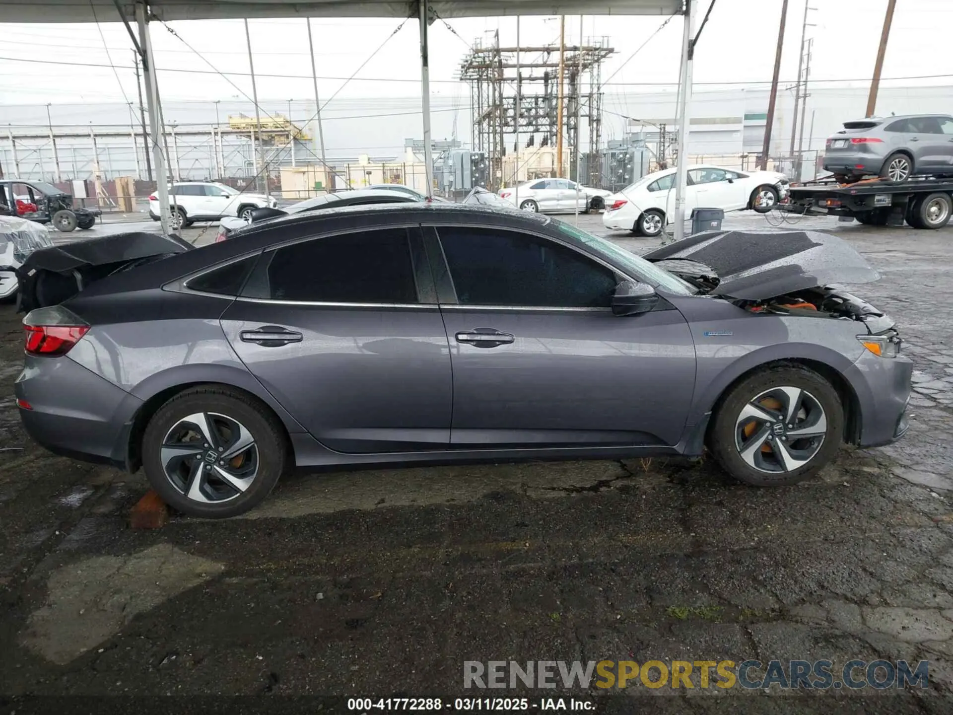 13 Фотография поврежденного автомобиля 19XZE4F52NE009235 HONDA INSIGHT 2022