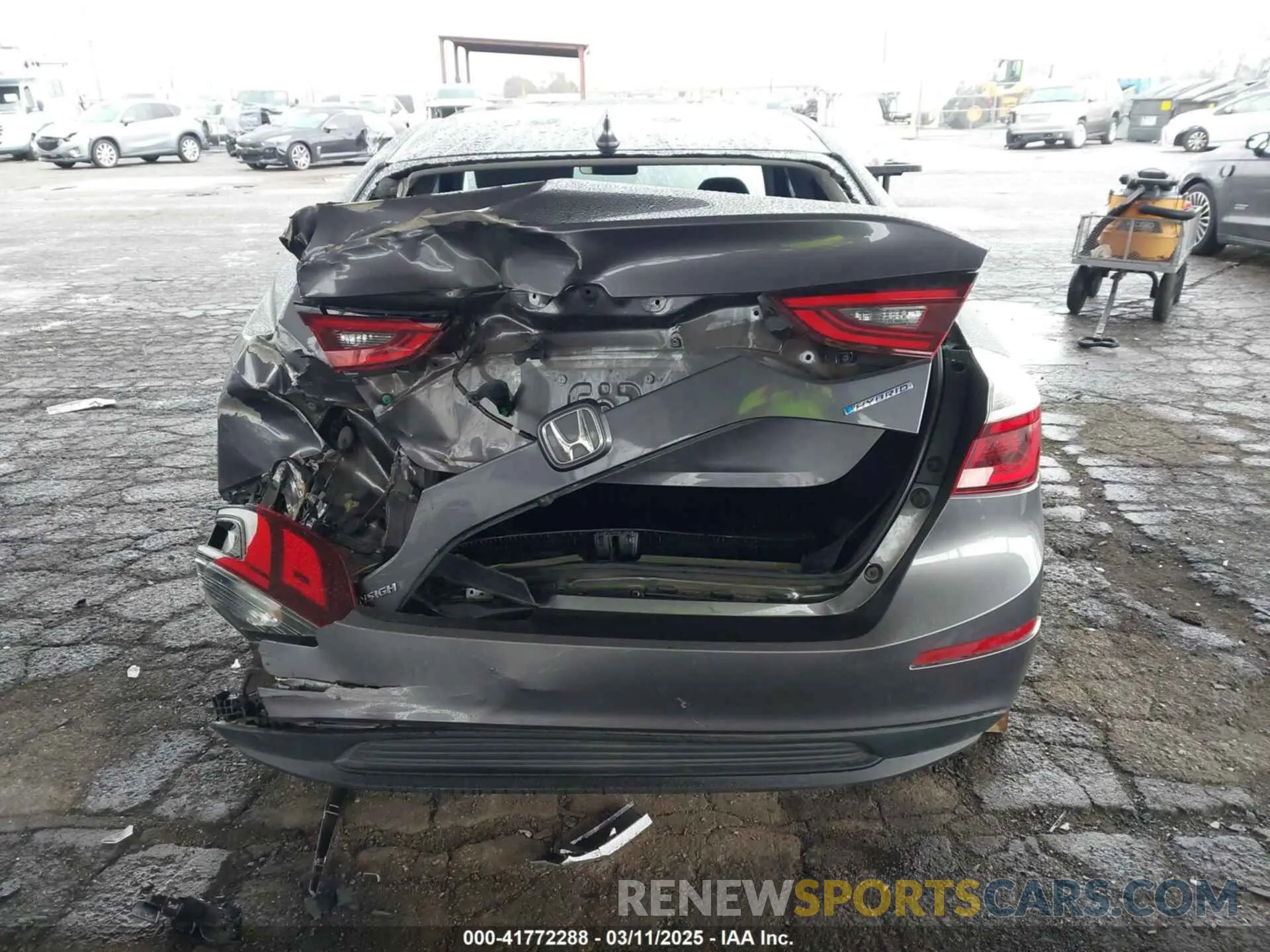 16 Фотография поврежденного автомобиля 19XZE4F52NE009235 HONDA INSIGHT 2022