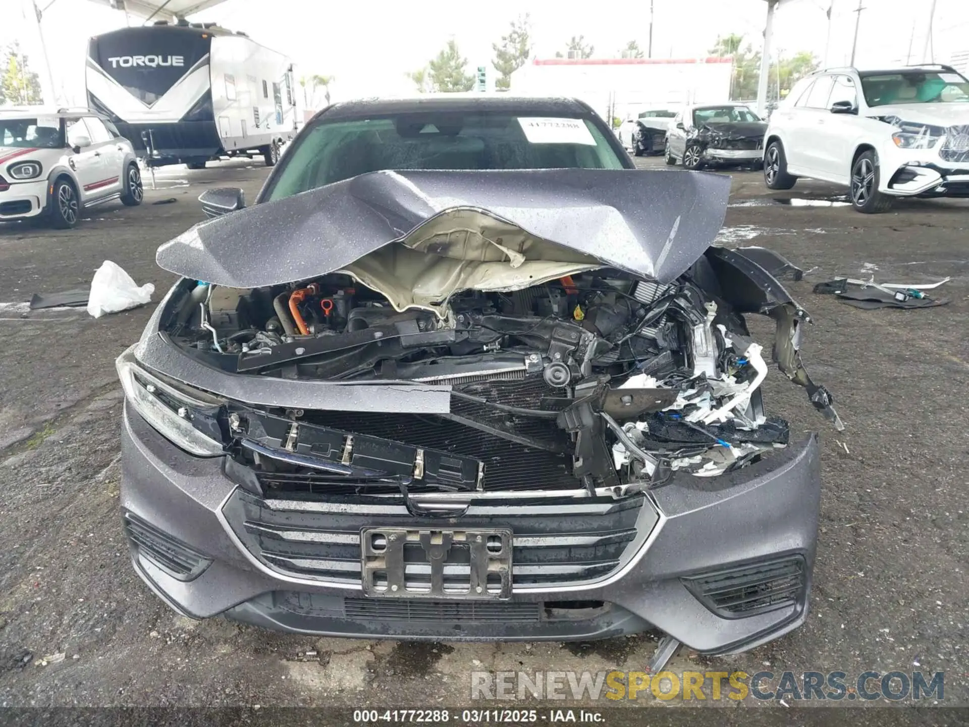 6 Фотография поврежденного автомобиля 19XZE4F52NE009235 HONDA INSIGHT 2022