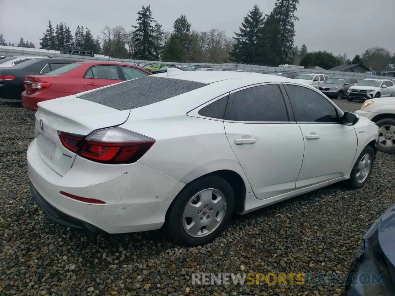 3 Фотография поврежденного автомобиля 19XZE4F53NE005873 HONDA INSIGHT 2022