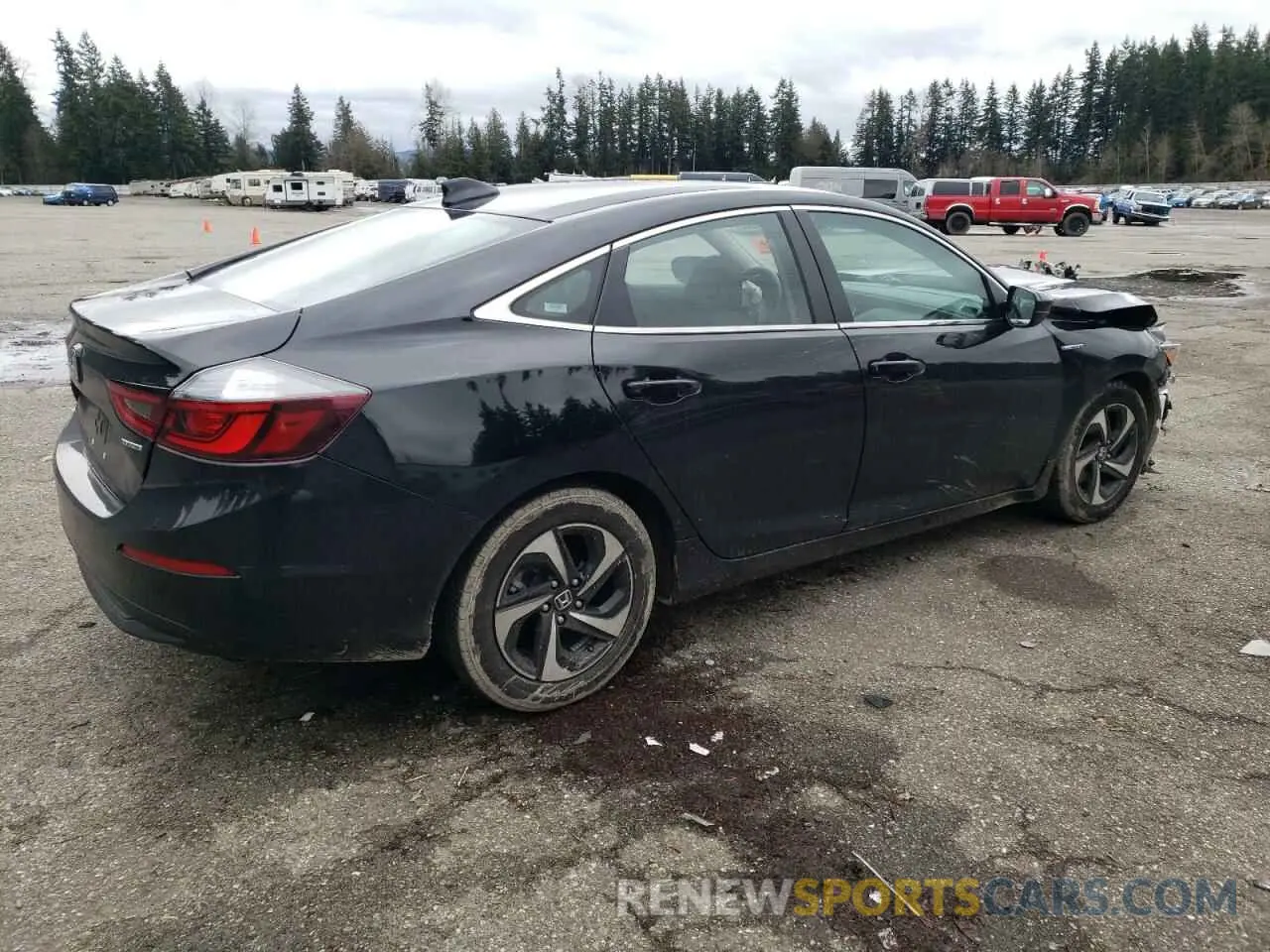 3 Фотография поврежденного автомобиля 19XZE4F54NE013965 HONDA INSIGHT 2022