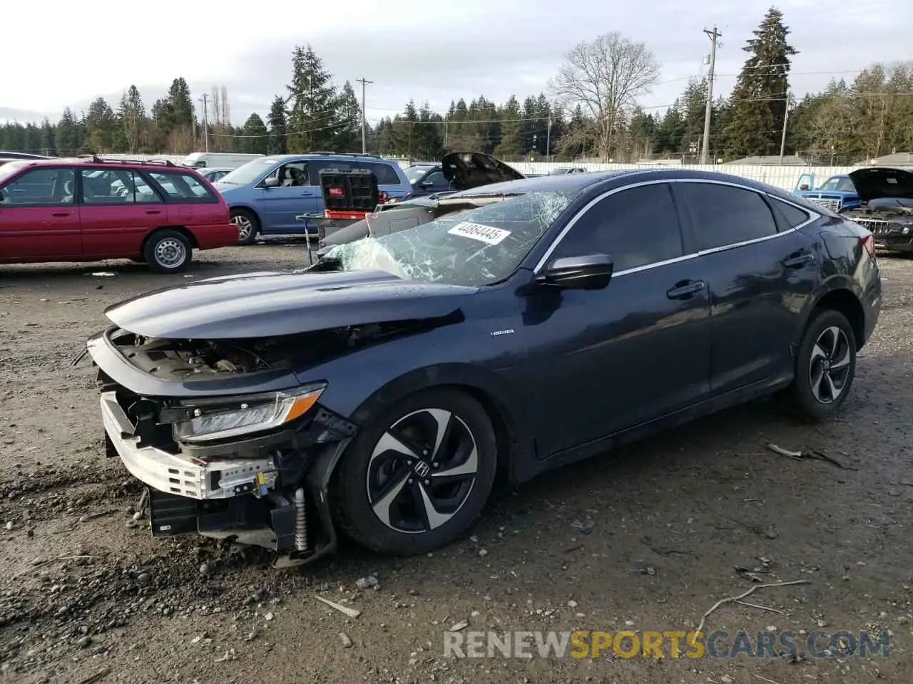 1 Фотография поврежденного автомобиля 19XZE4F59NE009684 HONDA INSIGHT 2022