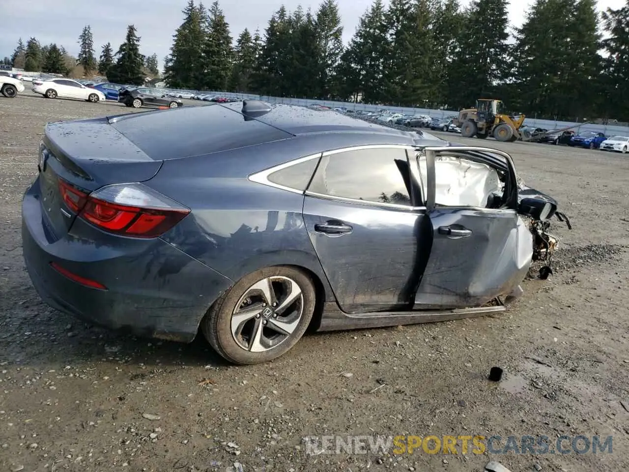 3 Фотография поврежденного автомобиля 19XZE4F59NE009684 HONDA INSIGHT 2022
