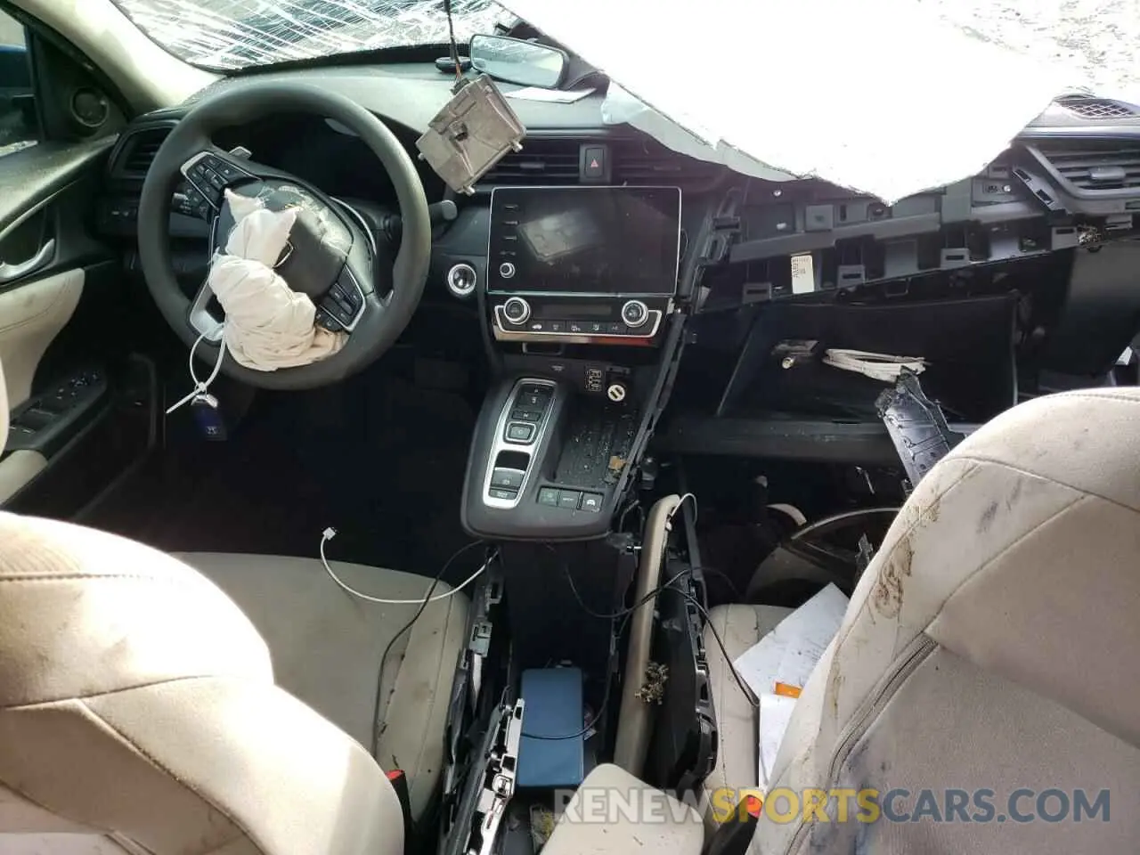 8 Фотография поврежденного автомобиля 19XZE4F59NE009684 HONDA INSIGHT 2022