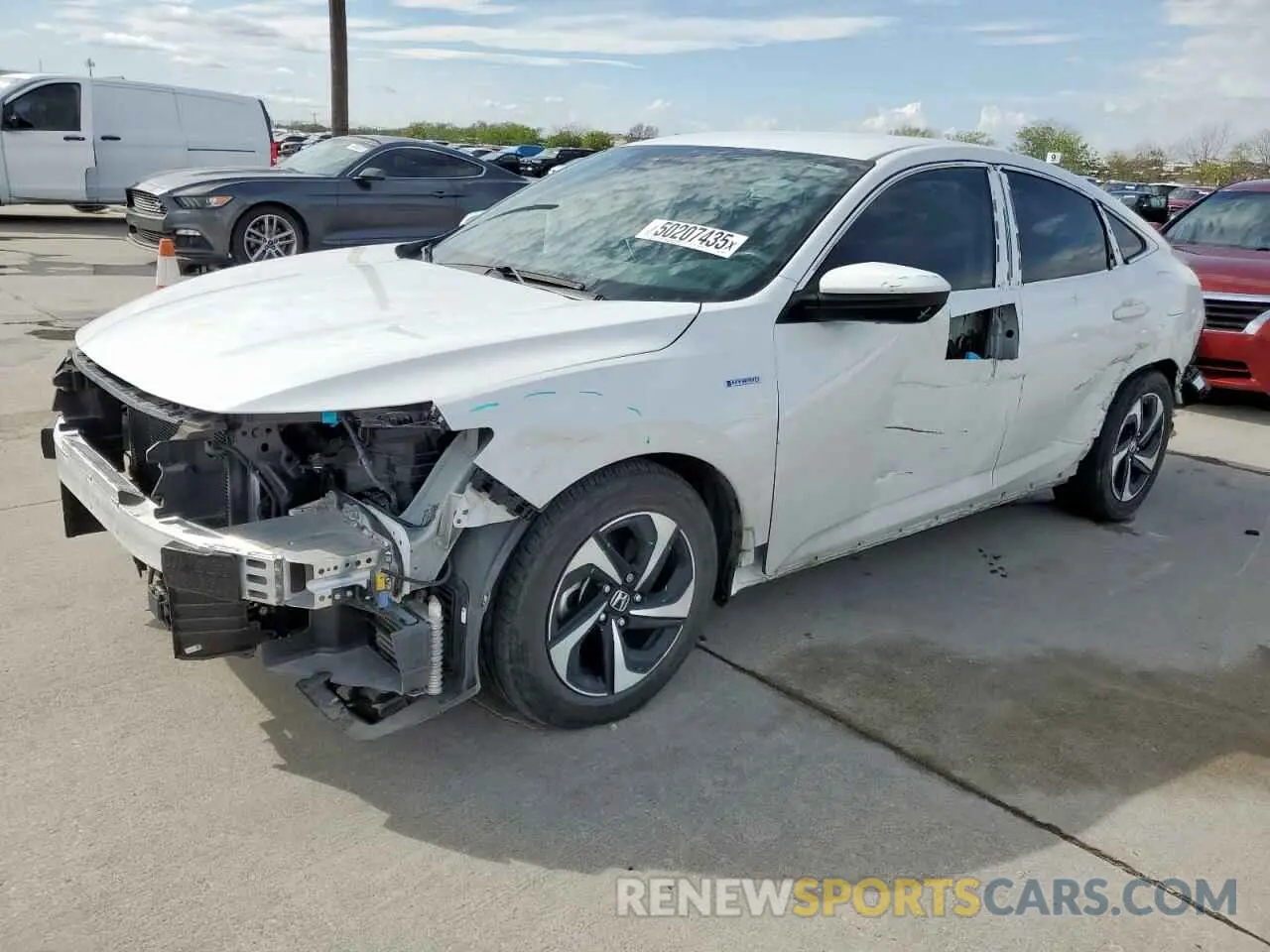 1 Фотография поврежденного автомобиля 19XZE4F59NE010298 HONDA INSIGHT 2022
