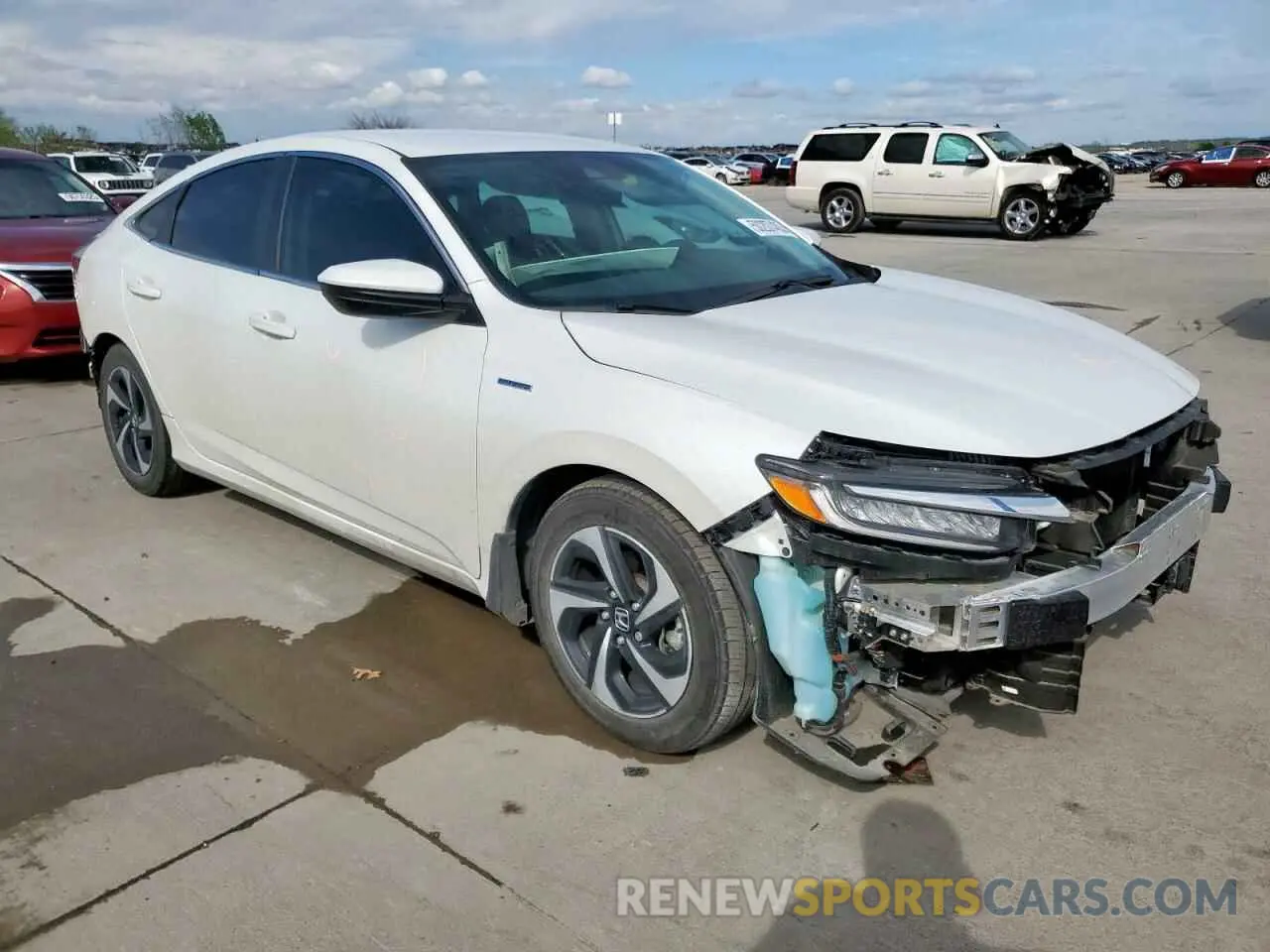 4 Фотография поврежденного автомобиля 19XZE4F59NE010298 HONDA INSIGHT 2022