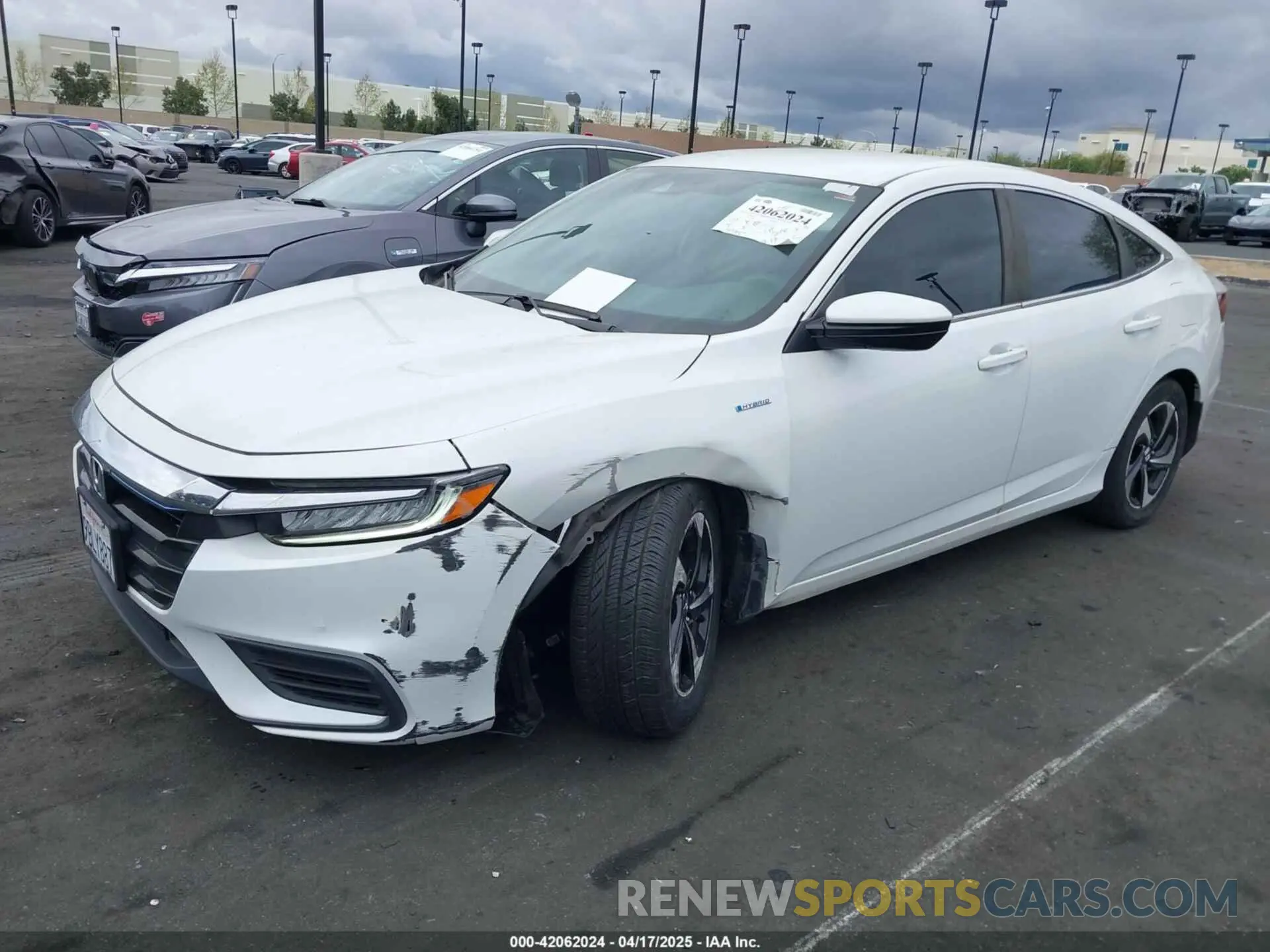 6 Фотография поврежденного автомобиля 19XZE4F59NE012052 HONDA INSIGHT 2022