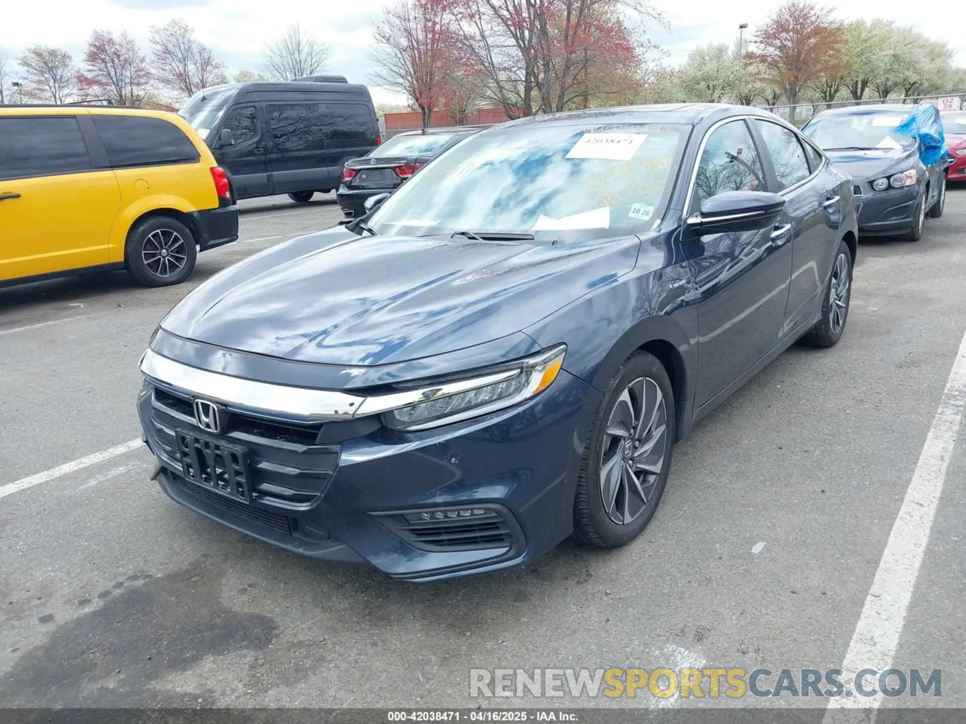 2 Фотография поврежденного автомобиля 19XZE4F90NE007552 HONDA INSIGHT 2022