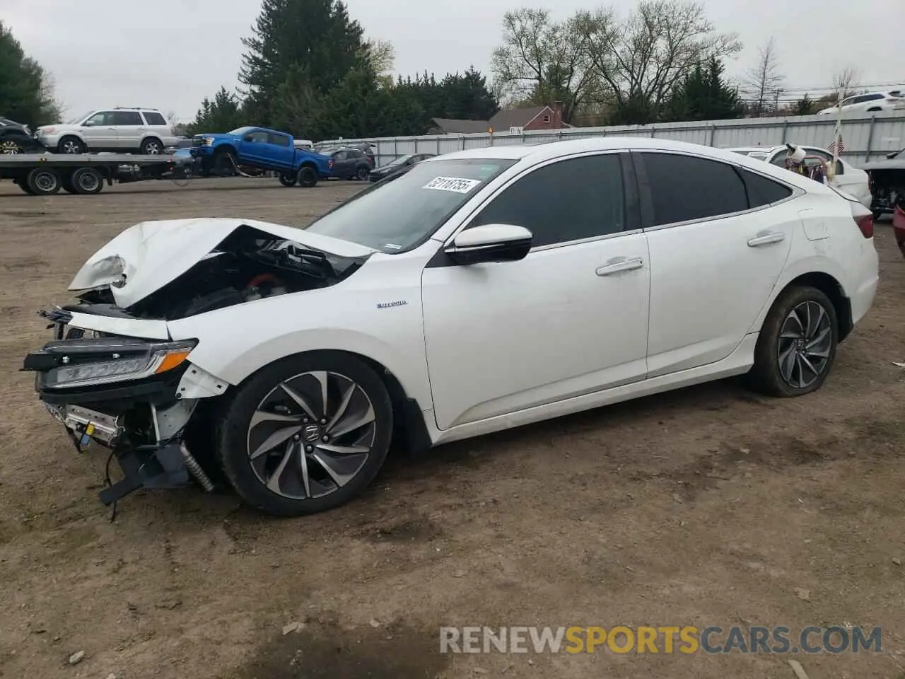 1 Фотография поврежденного автомобиля 19XZE4F99NE013494 HONDA INSIGHT 2022